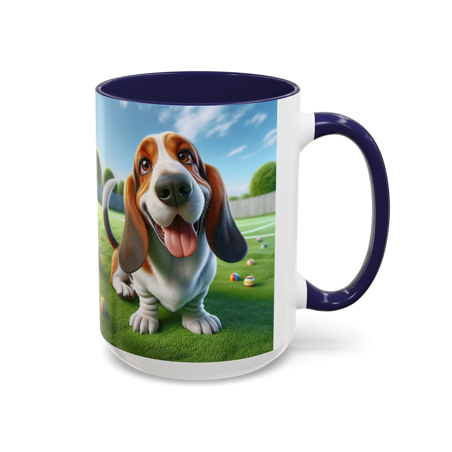 Basset Hound Accent Coffee Mug - Perfect Gift for Dog Lovers