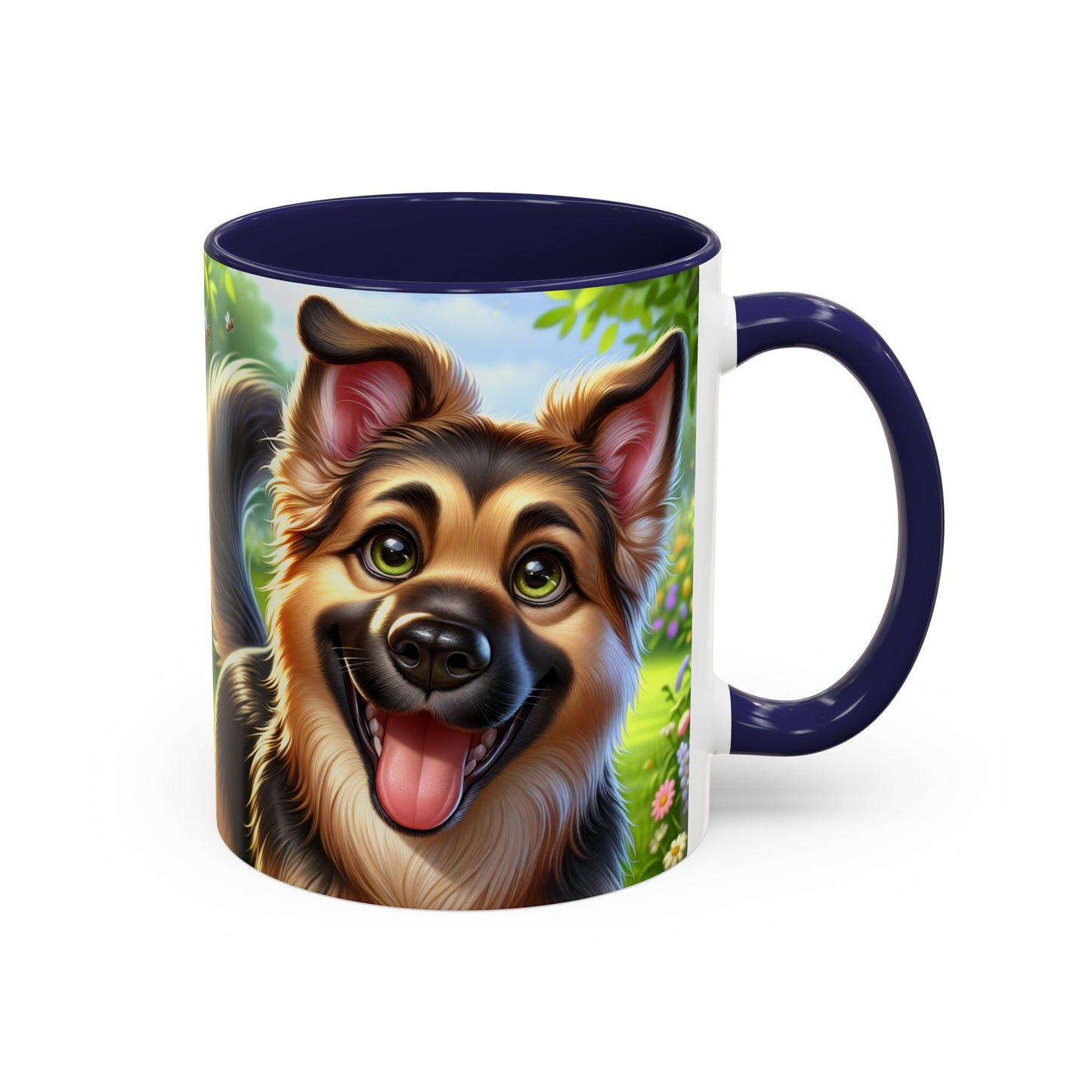 German Shepherd Accent Coffee Mug - Perfect Gift for Dog Lovers