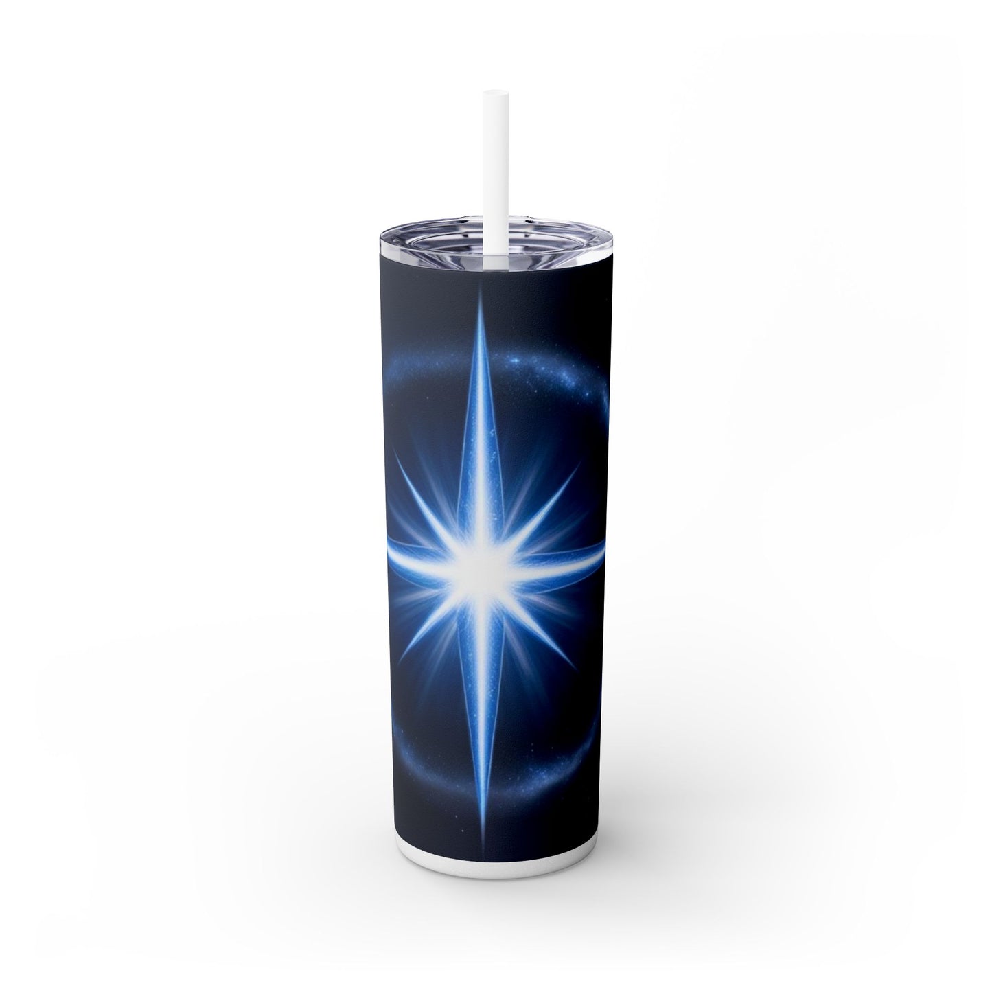 North Star Skinny Tumbler with Straw, 20oz