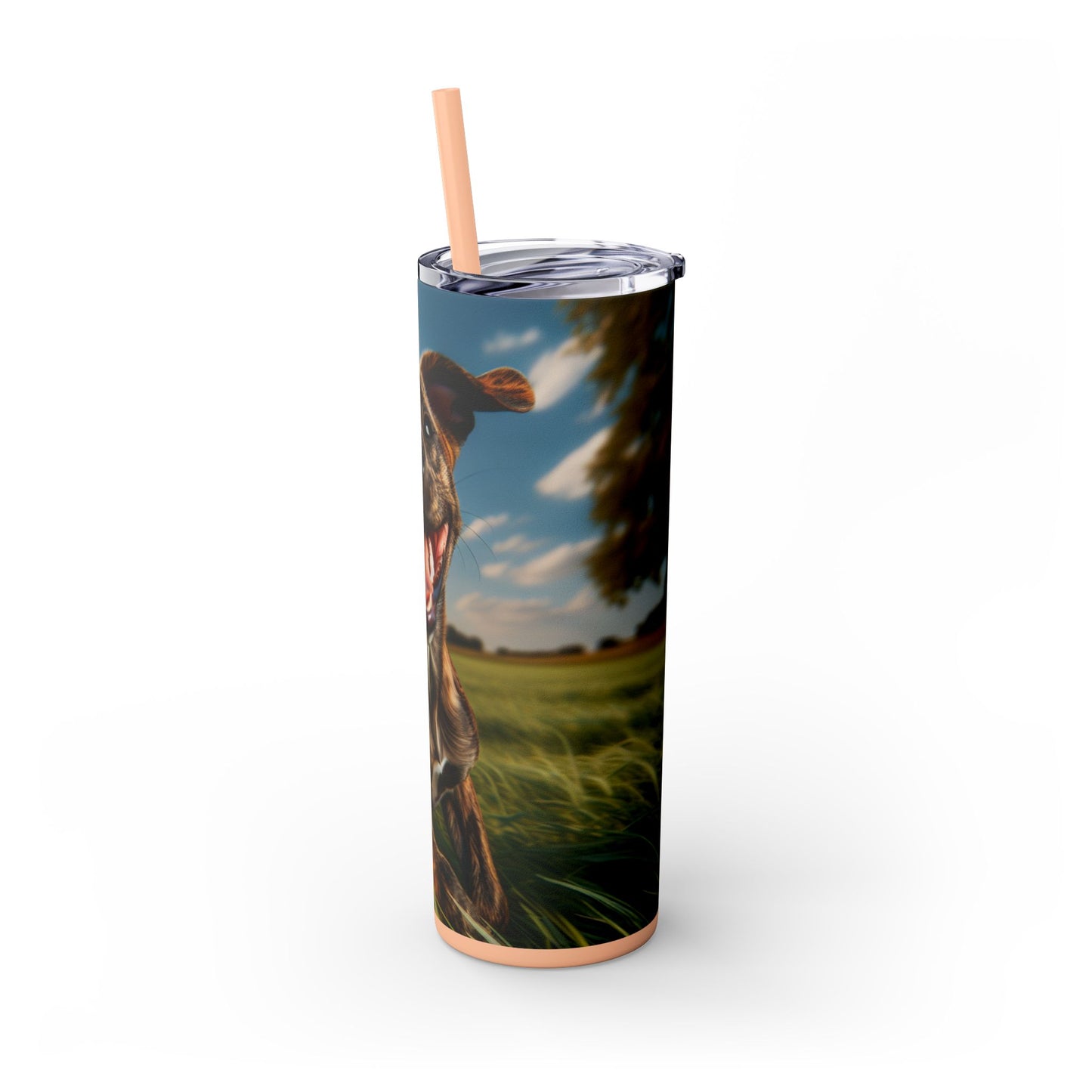 Treeing Tennessee Brindle Tumbler with Straw, 20oz