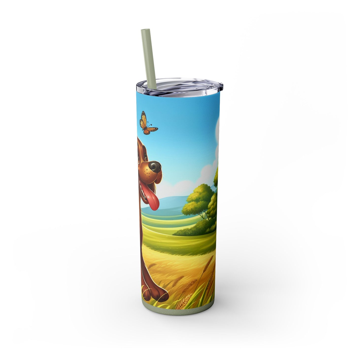 Field Spaniel Tumbler with Straw, 20oz