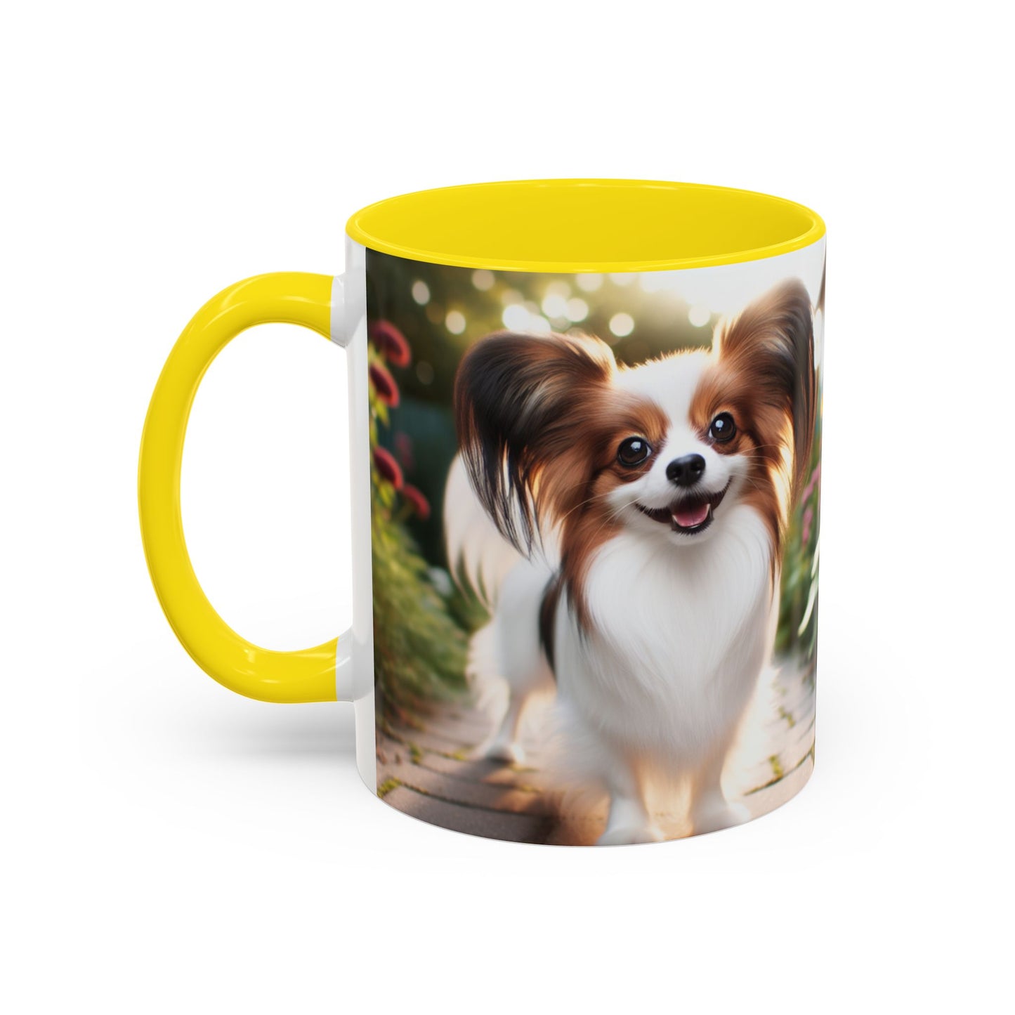 Papillon Accent Coffee Mug - Perfect Gift for Dog Lovers