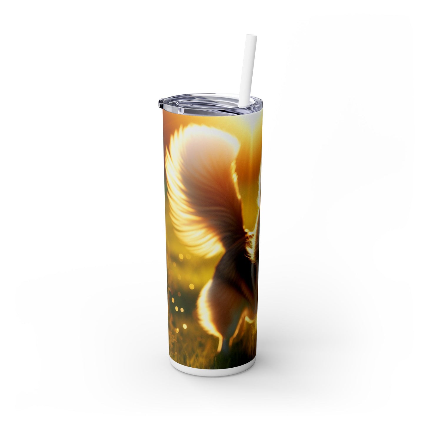Norwegian Lundehund Tumbler with Straw, 20oz