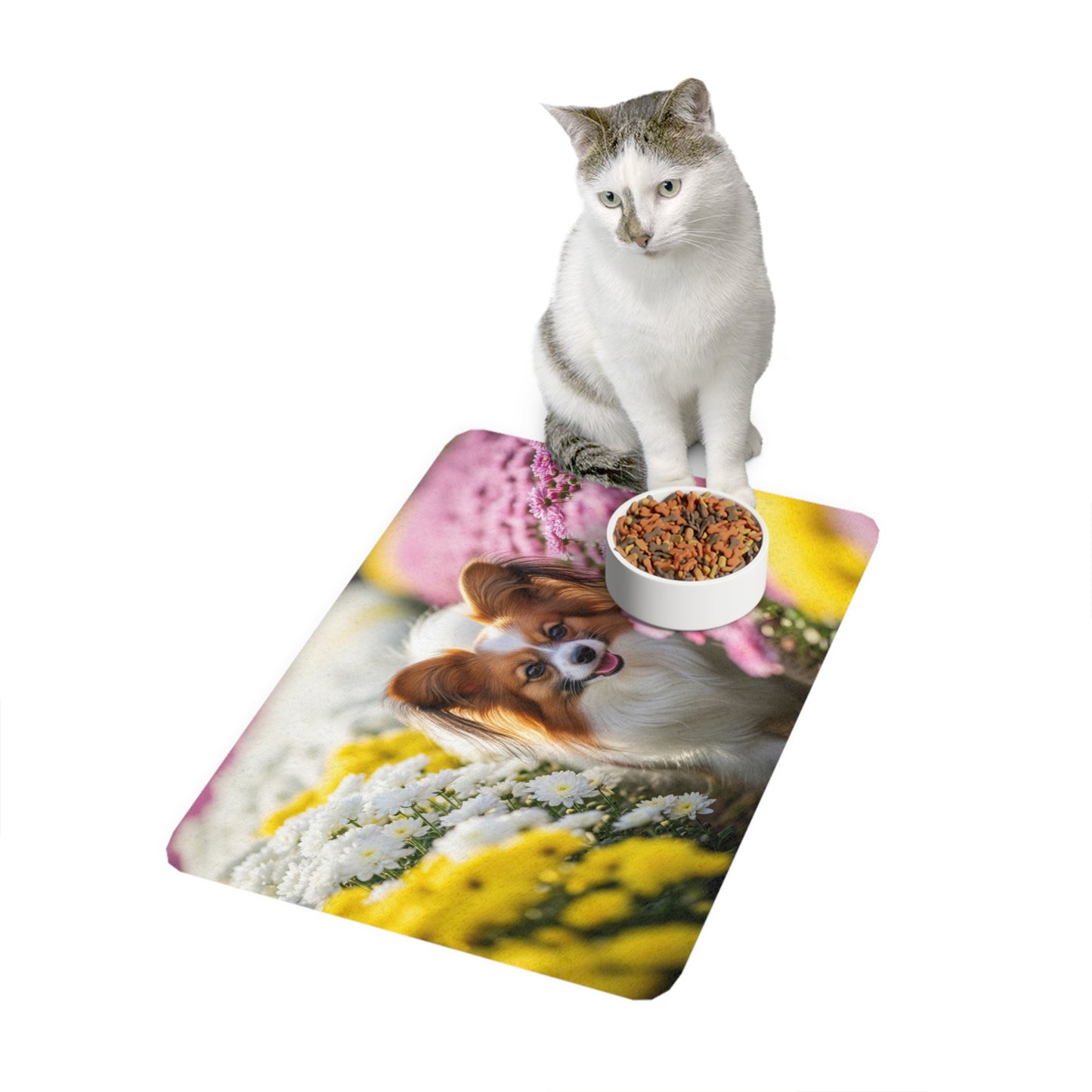 Pet Food Mat (12x18) - Papillon