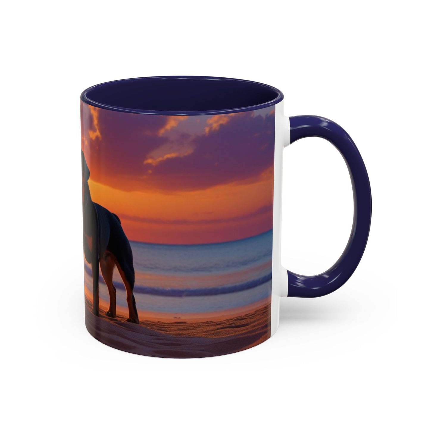 Rottweiler Love Accent Coffee Mug - Perfect Gift for Dog Lovers