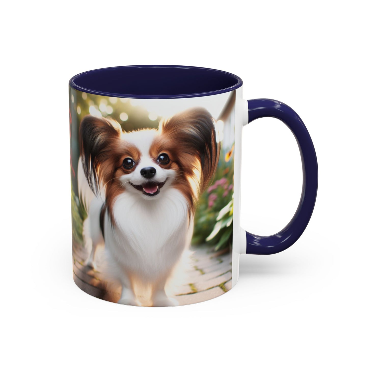 Papillon Accent Coffee Mug - Perfect Gift for Dog Lovers