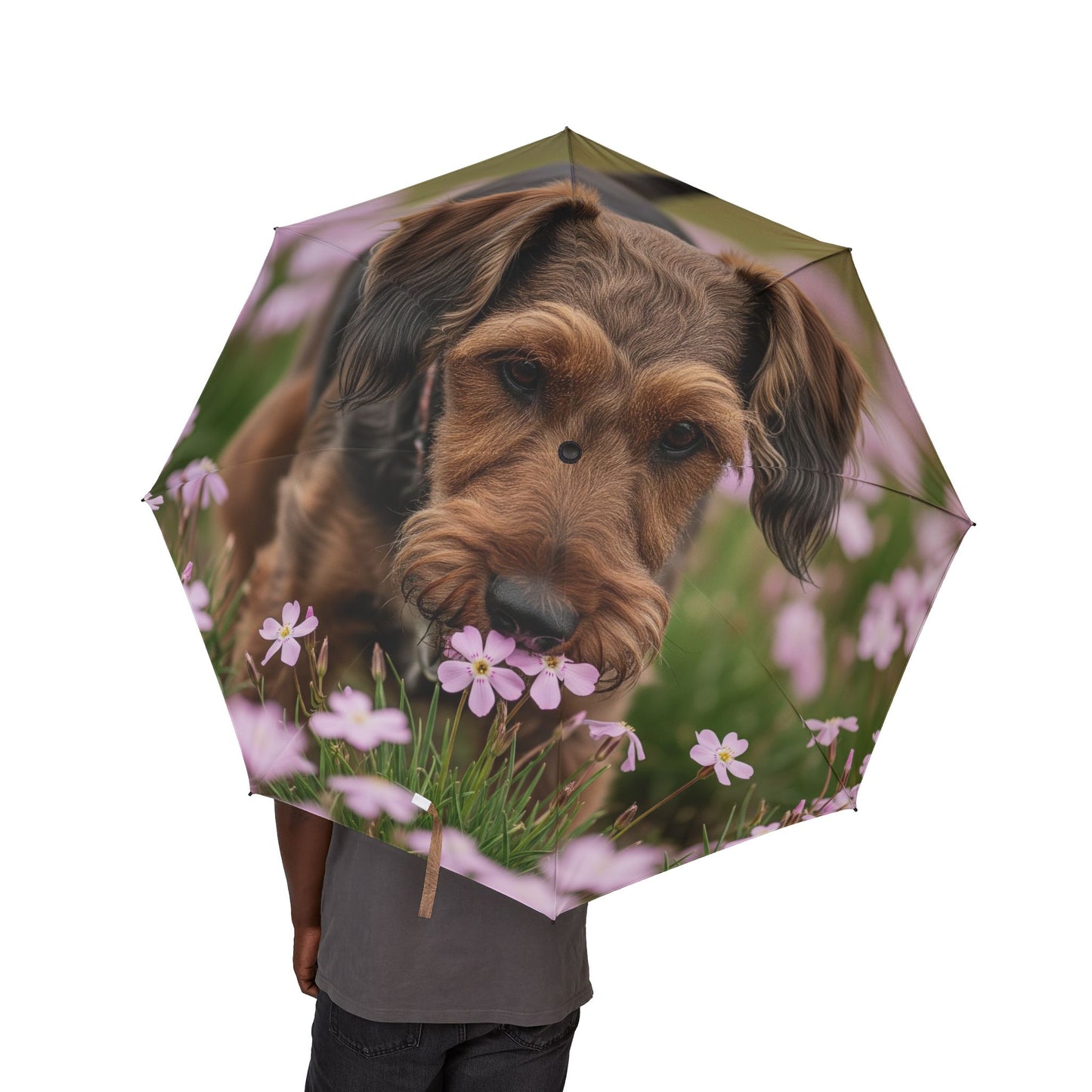 Cesky Terrier Semi-Automatic Foldable Umbrella