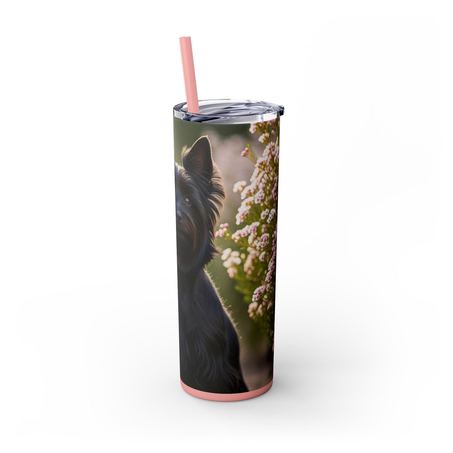 Australian Silky Terrier Tumbler with Straw, 20oz