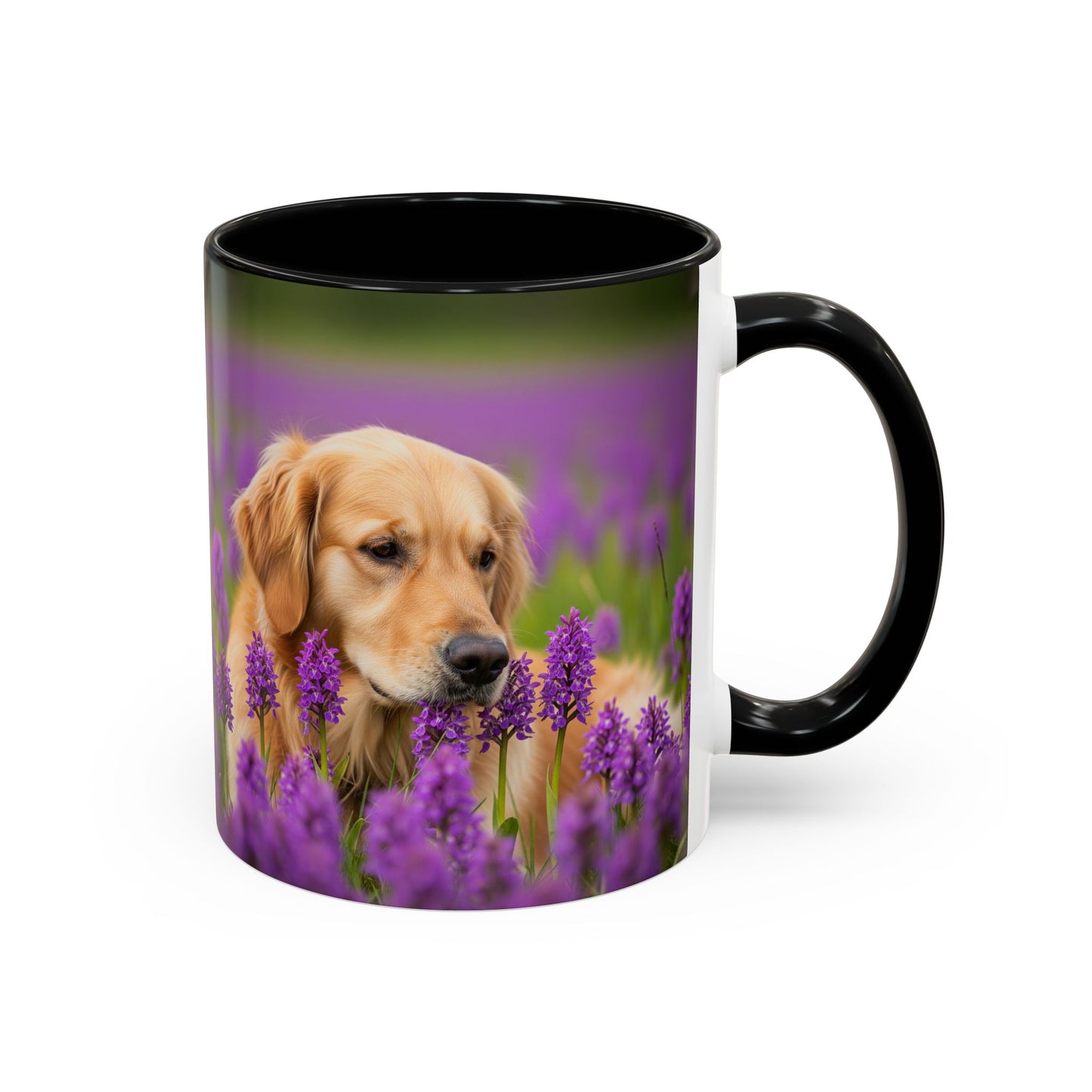 Golden Retriever Accent Coffee Mug - Perfect Gift for Dog Lovers