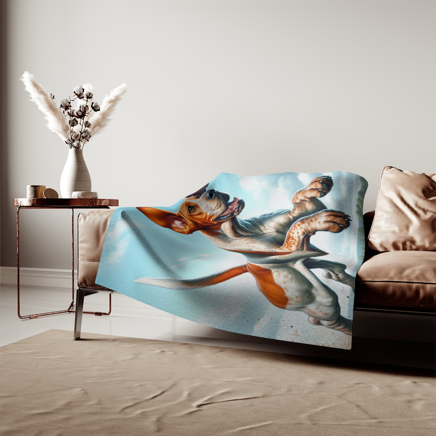 American English Coonhound Sweatshirt Blanket