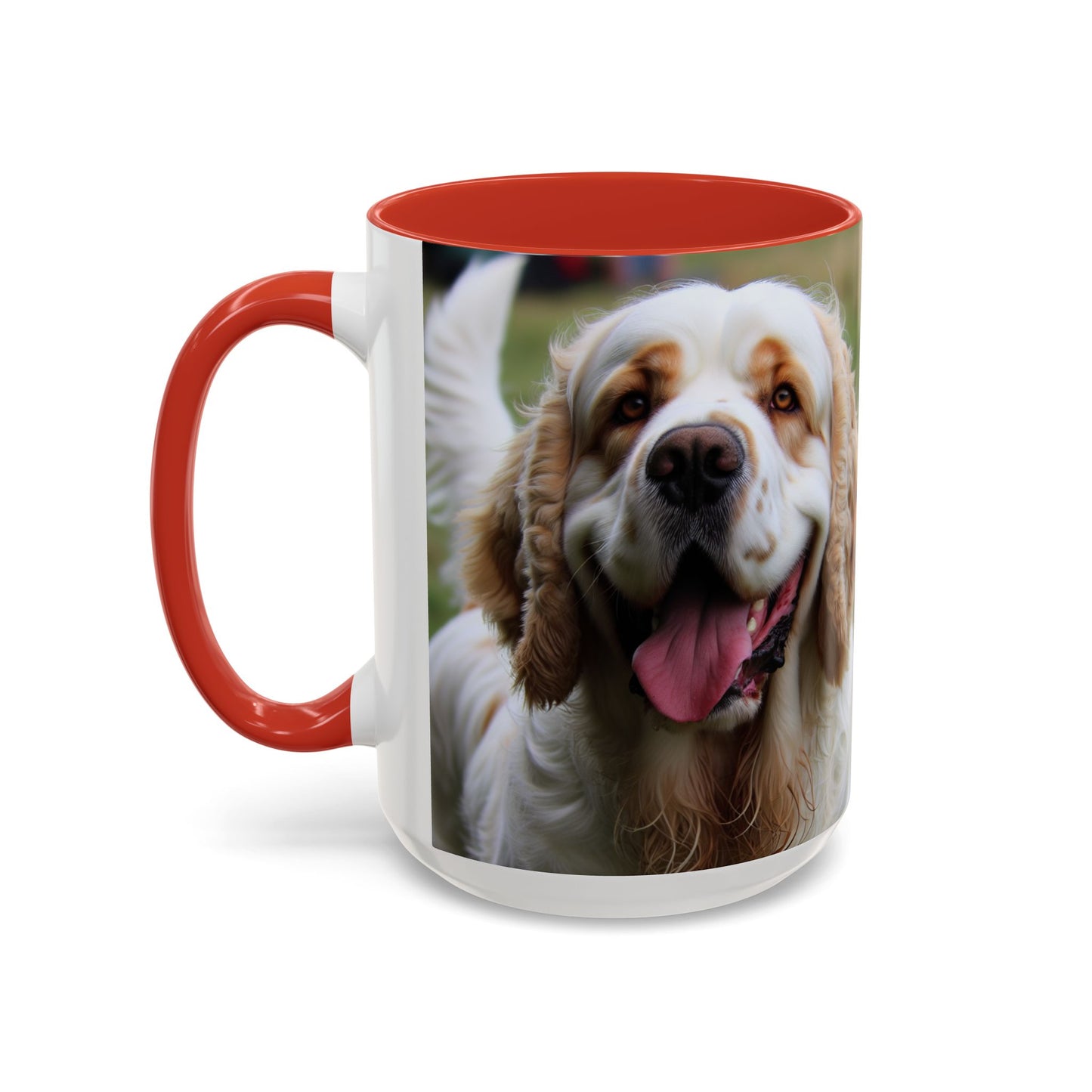 Clumber Spaniel Accent Coffee Mug - Perfect Gift for Dog Lovers