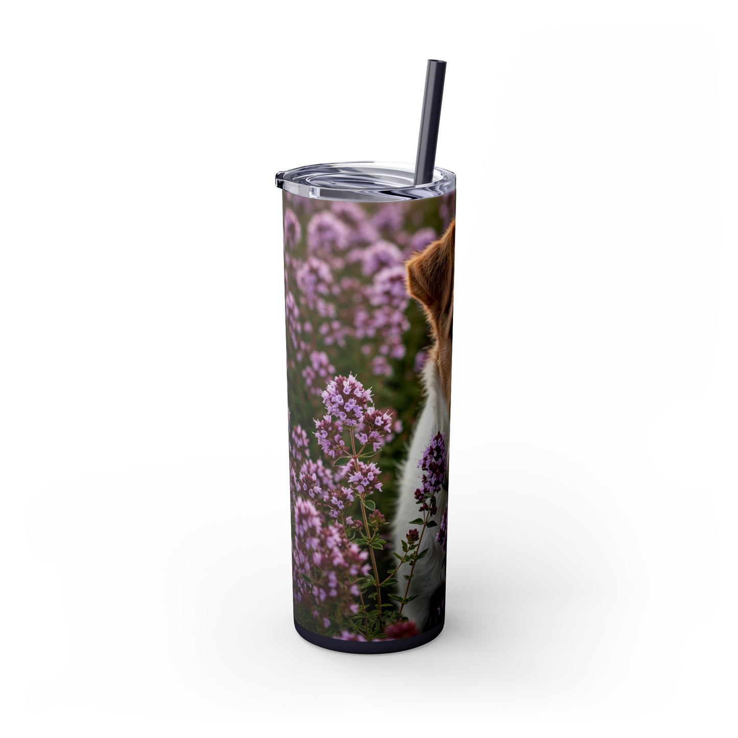 Fox Terrier Tumbler with Straw, 20oz