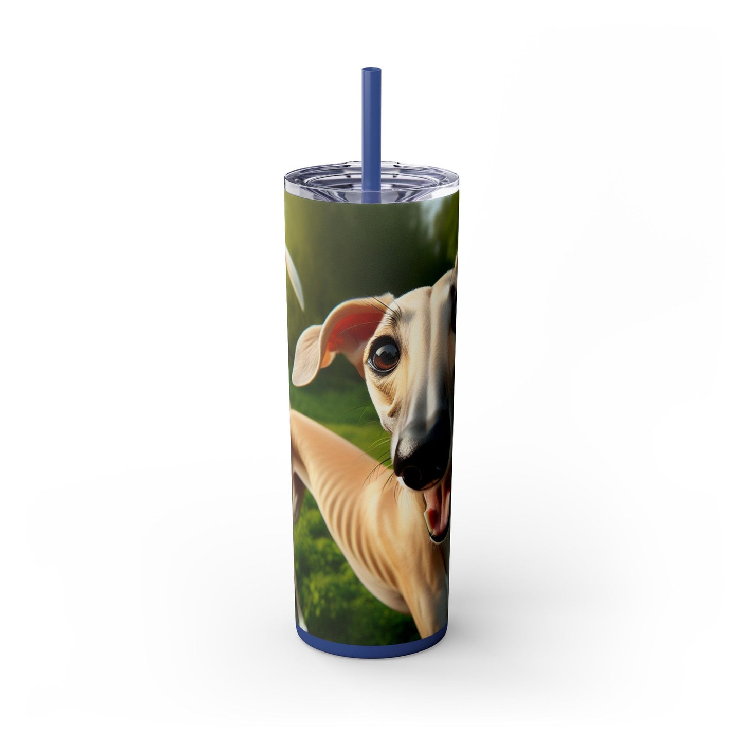Sloughi Skinny Tumbler with Straw, 20oz