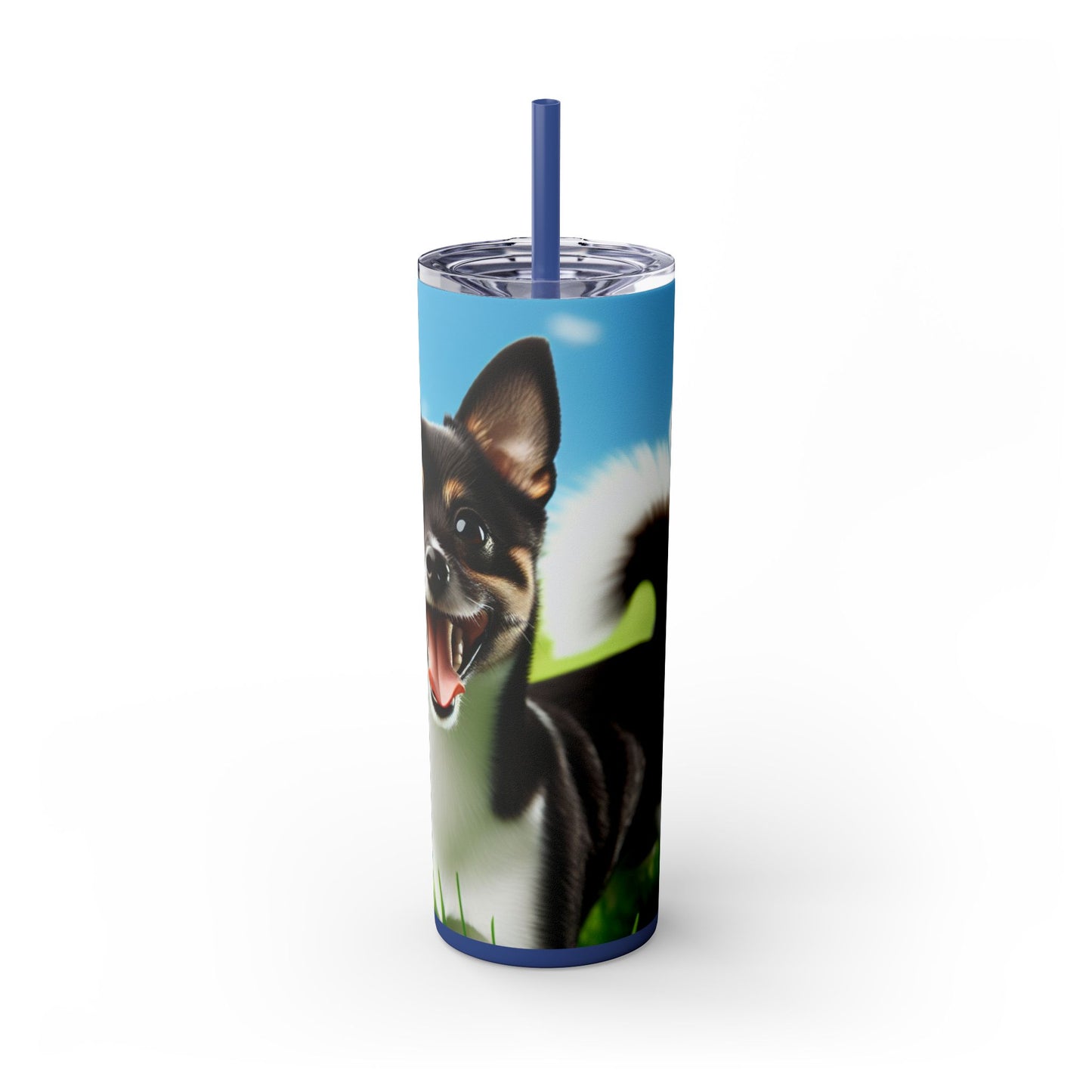 Japanese Terrier Tumbler with Straw, 20oz