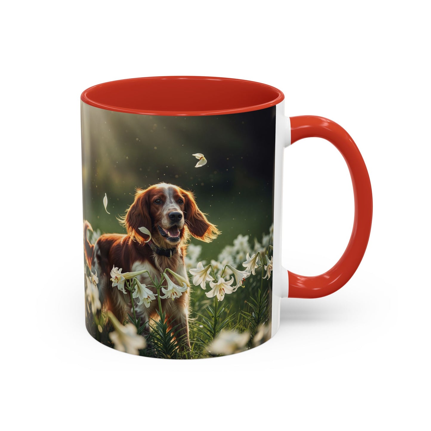 Irish Red and White Setter Accent Coffee Mug - Perfect Gift for Dog Lovers