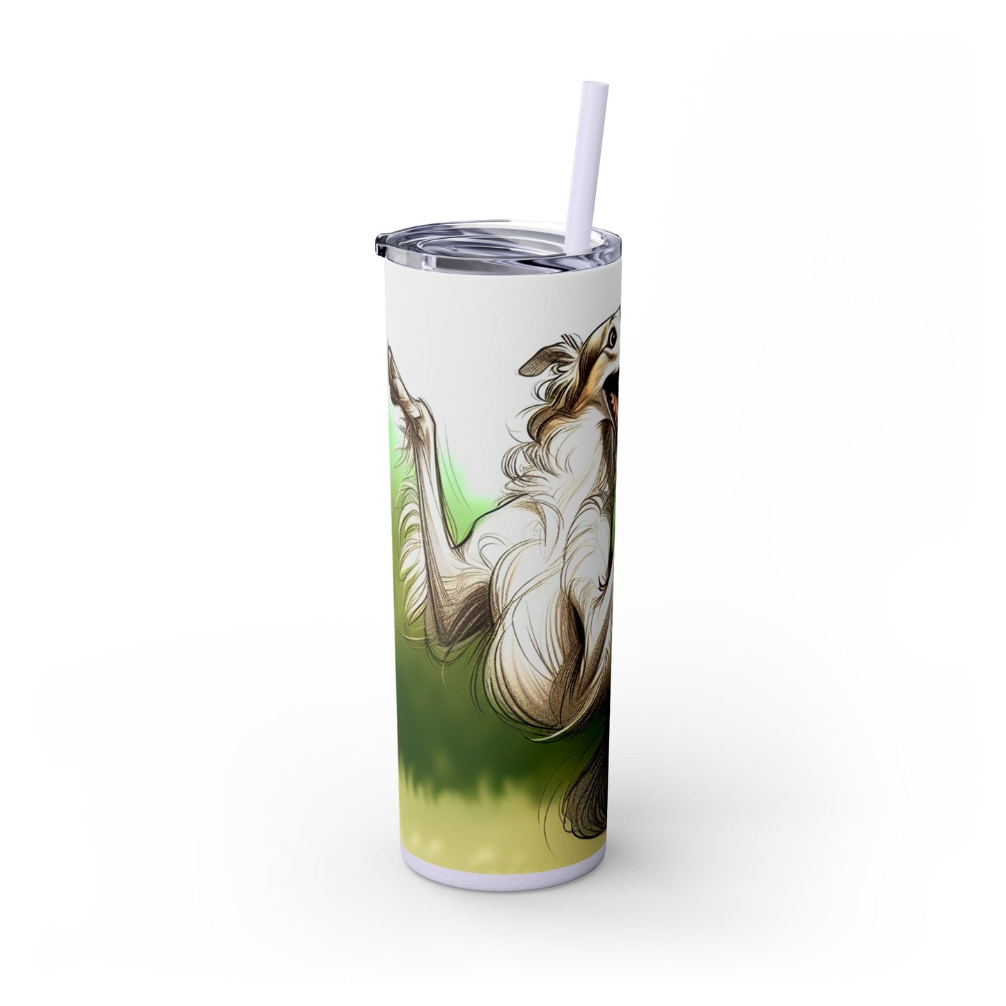 Borzoi Tumbler with Straw, 20oz
