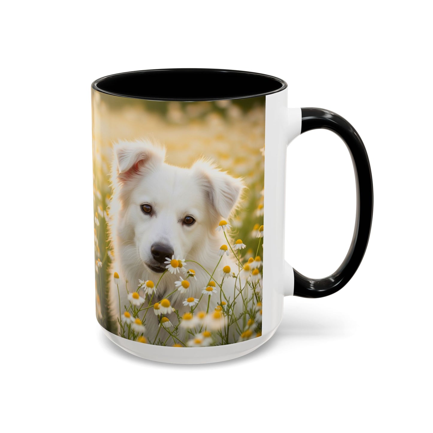 Russkaya Tsvetnaya Bolonka Accent Coffee Mug - Perfect Gift for Dog Lovers