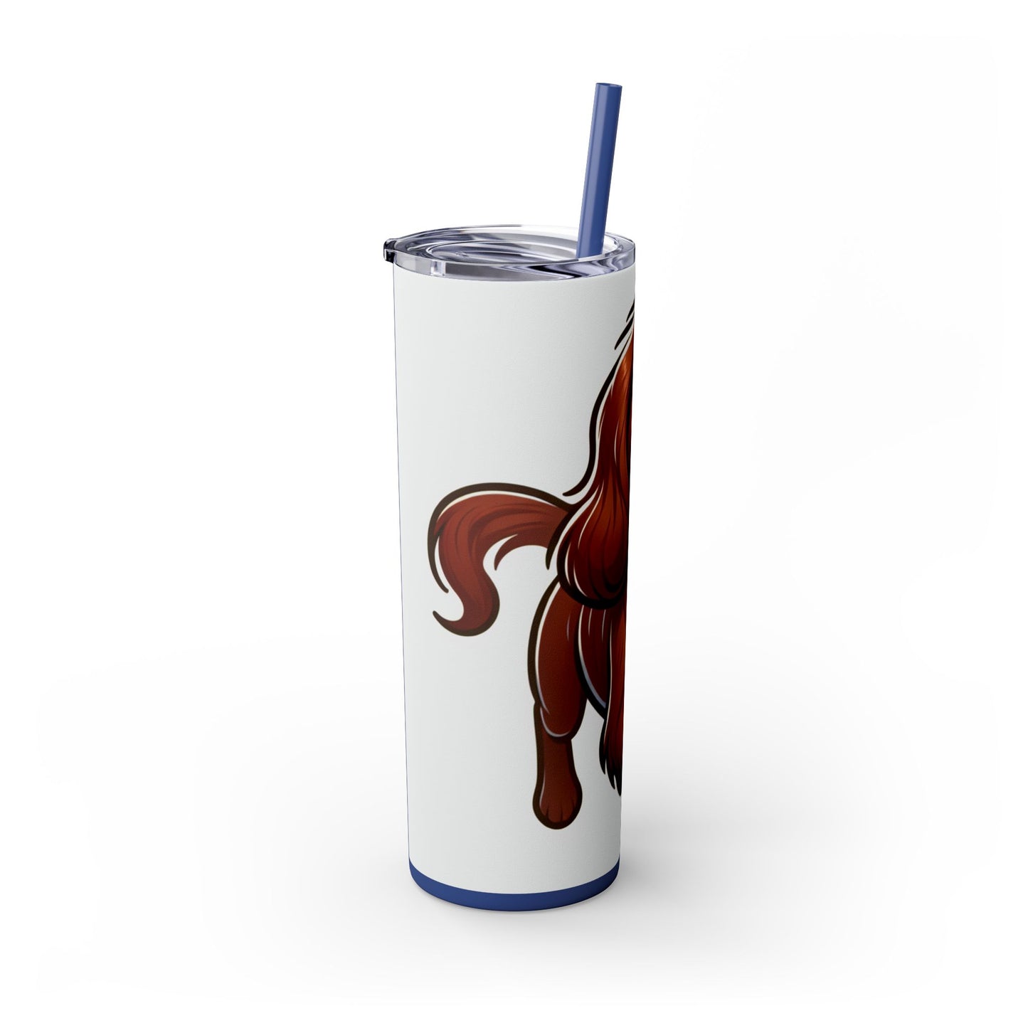 Sussex Spaniel Skinny Tumbler with Straw, 20oz