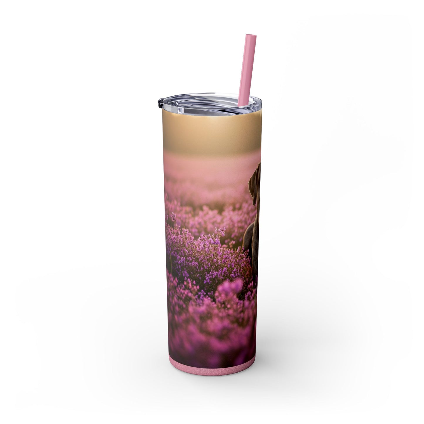 Great Dane Skinny Tumbler with Straw, 20oz