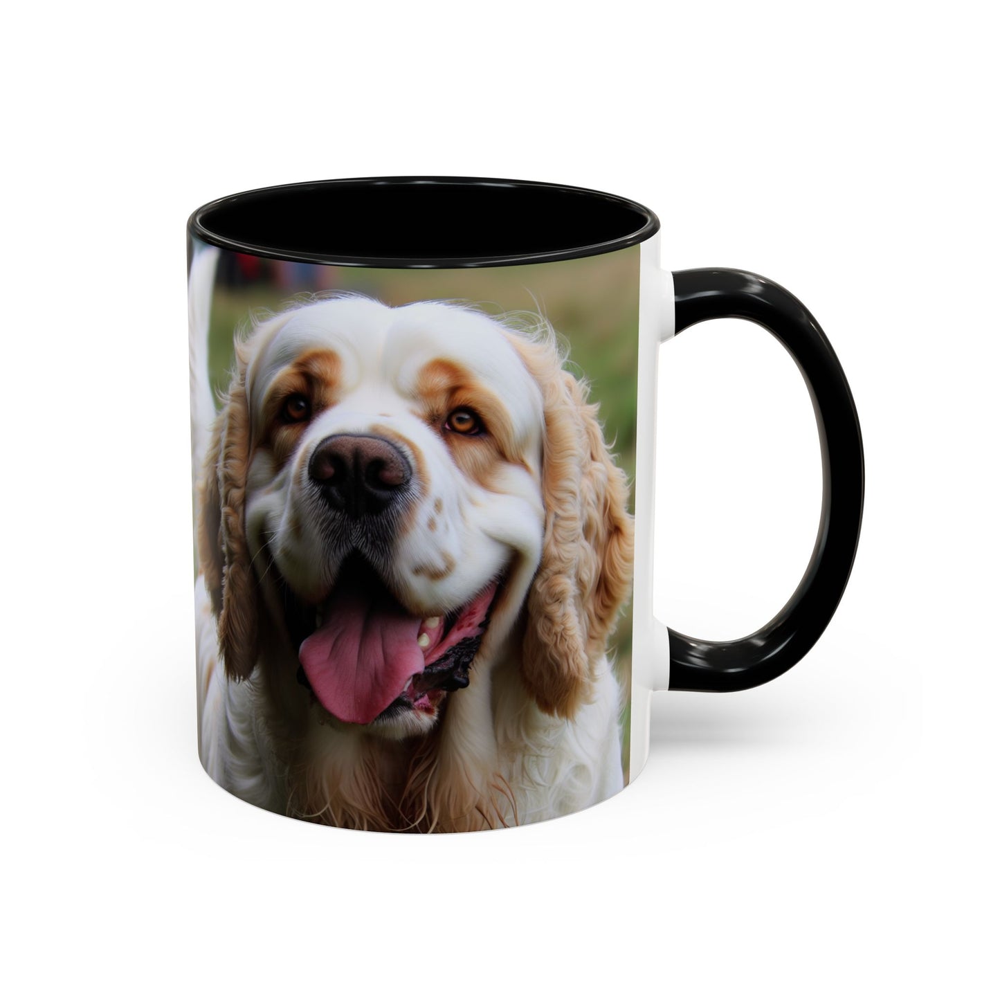 Clumber Spaniel Accent Coffee Mug - Perfect Gift for Dog Lovers