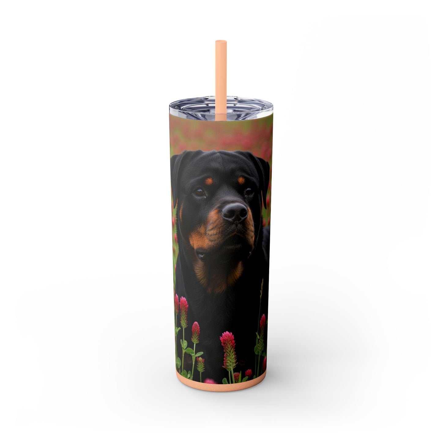 Rottweiler Tumbler with Straw, 20oz
