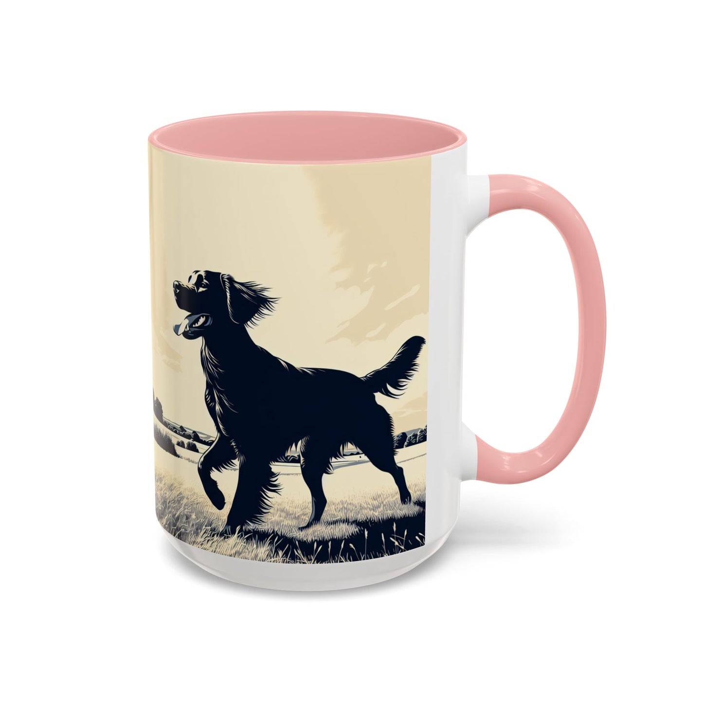 Flat Coated Retriever Accent Coffee Mug - Perfect Gift for Dog Lovers