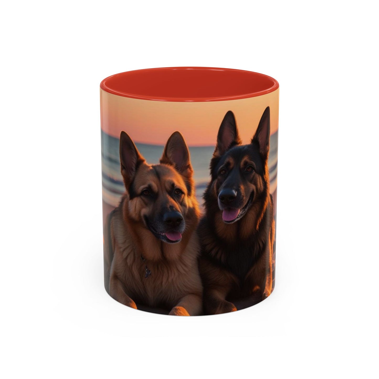German Shepherd Love Accent Coffee Mug - Perfect Gift for Dog Lovers
