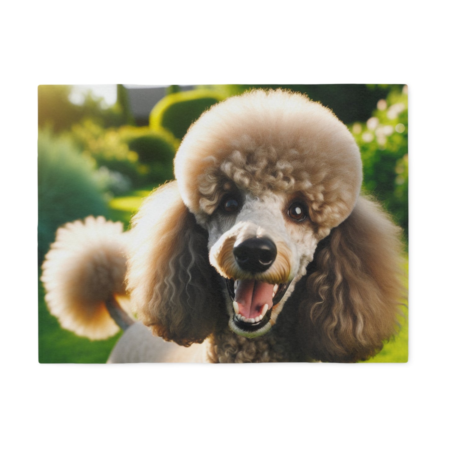 Standard Poodle Sweatshirt Blanket