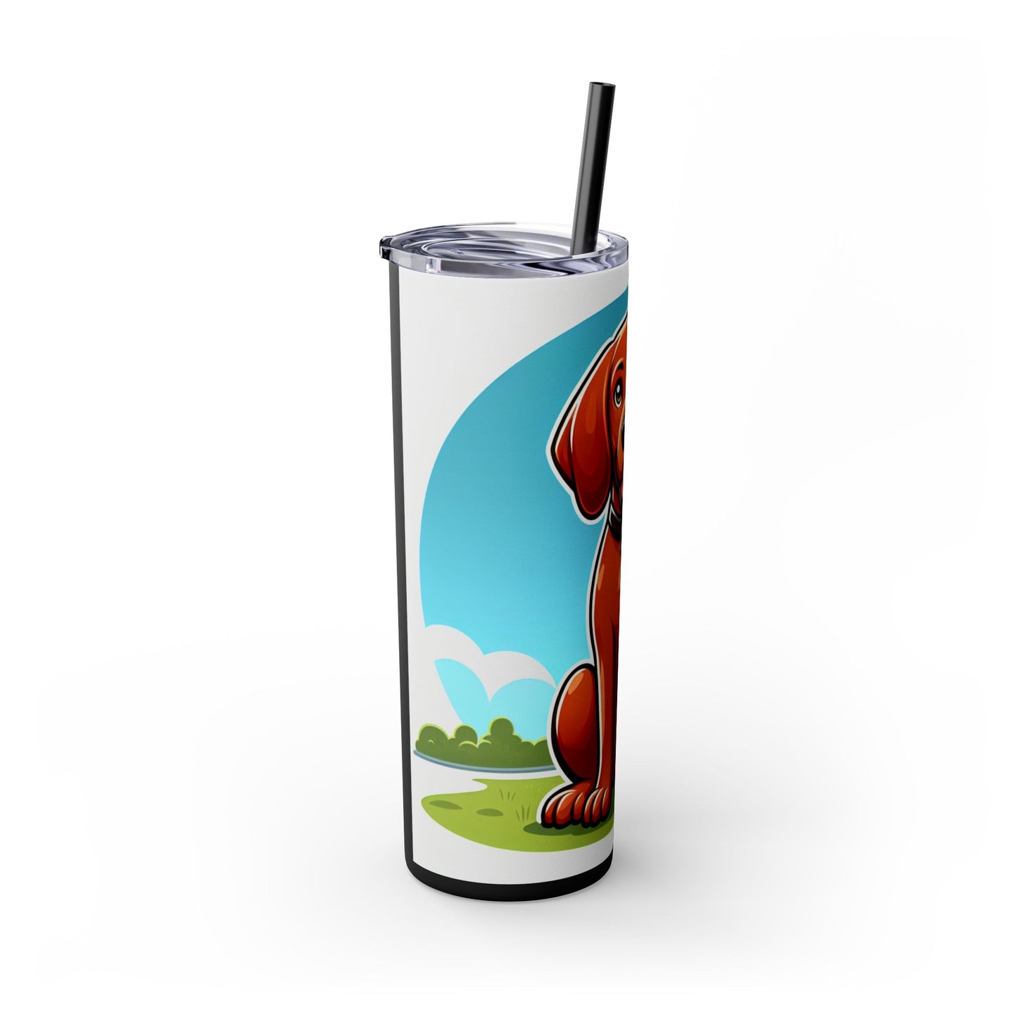 Redbone Coonhound Tumbler with Straw, 20oz