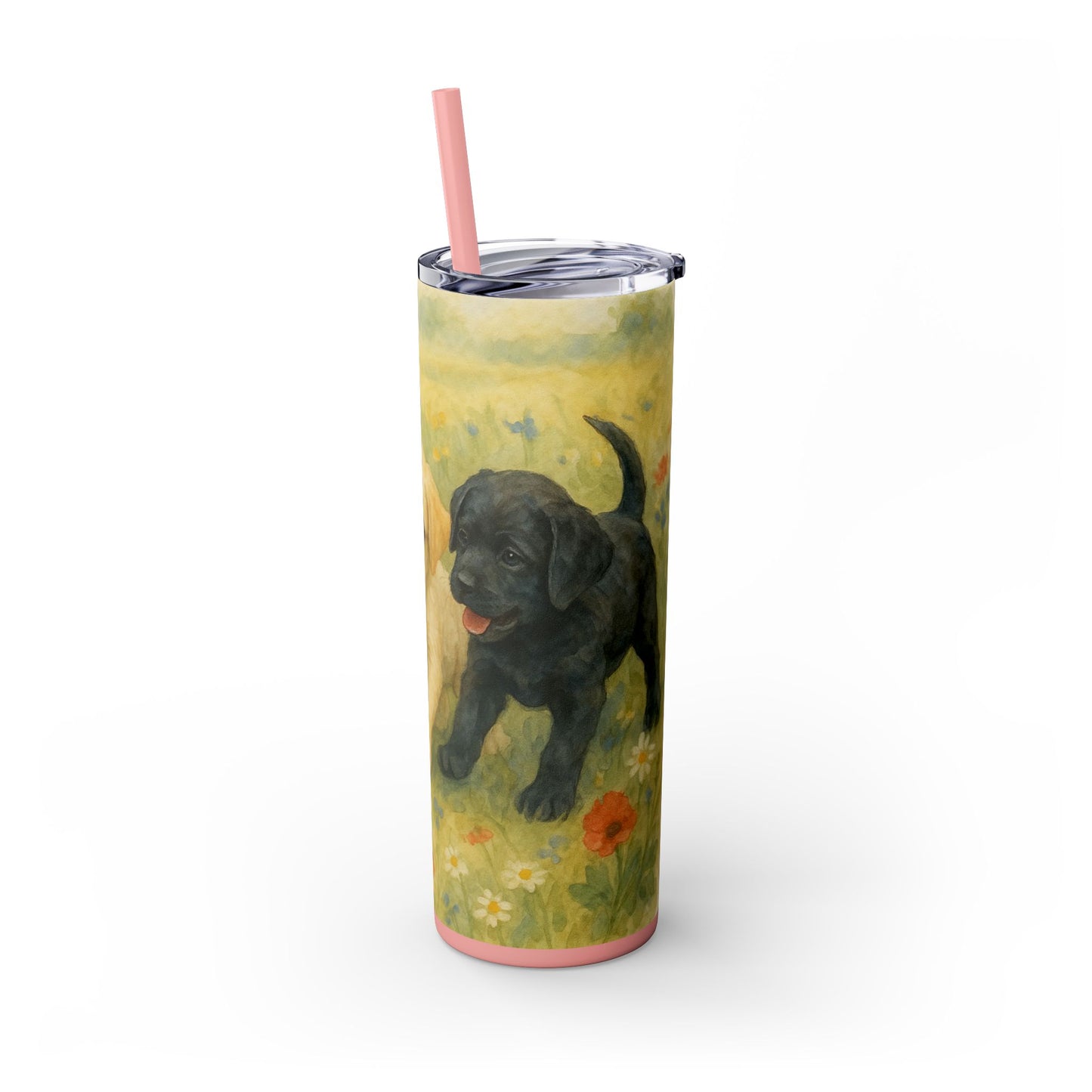 Labrador Retriever puppies Tumbler with Straw, 20oz
