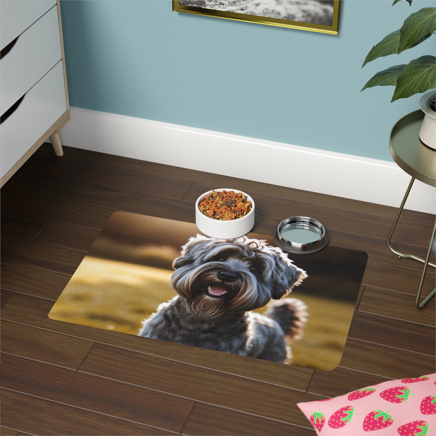 Pet Food Mat (12x18) - Cesky Terrier