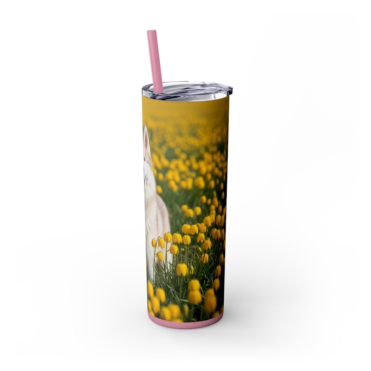 Siberian Husky Tumbler with Straw, 20oz