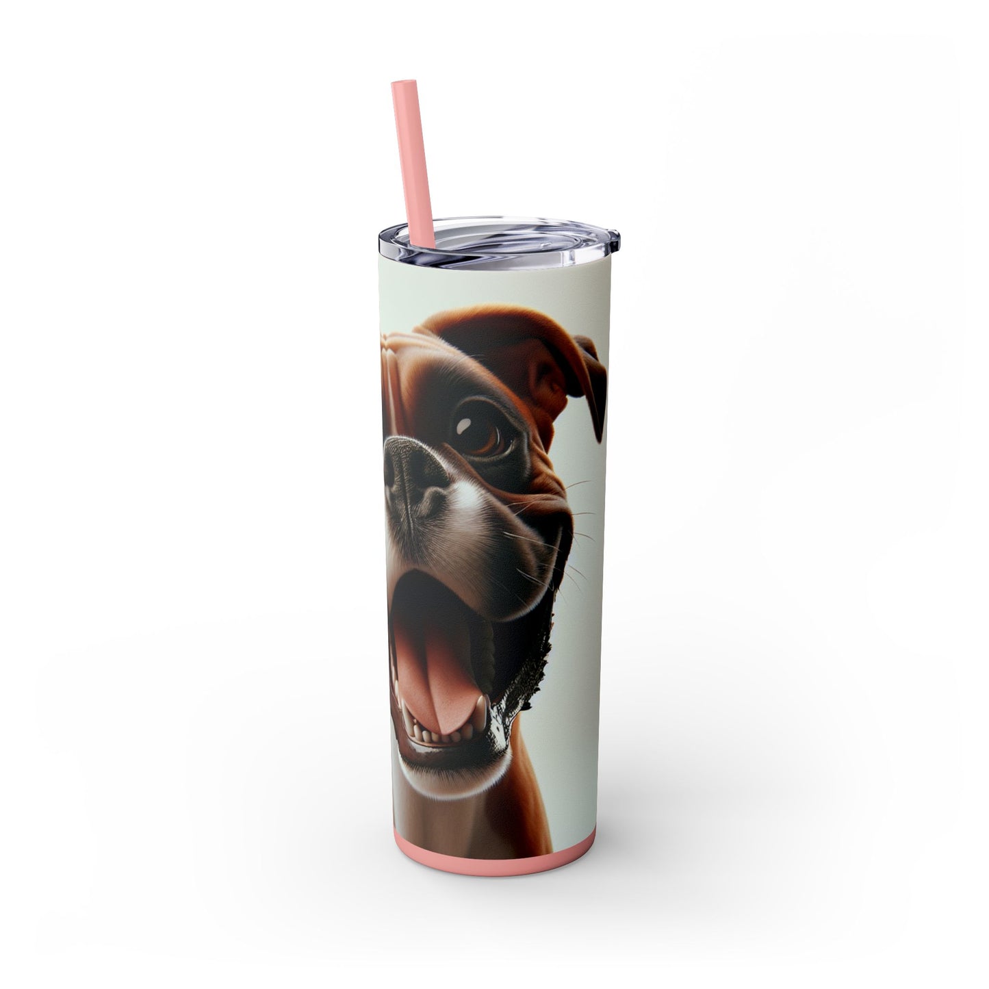Boxer Skinny Tumbler with Straw, 20oz