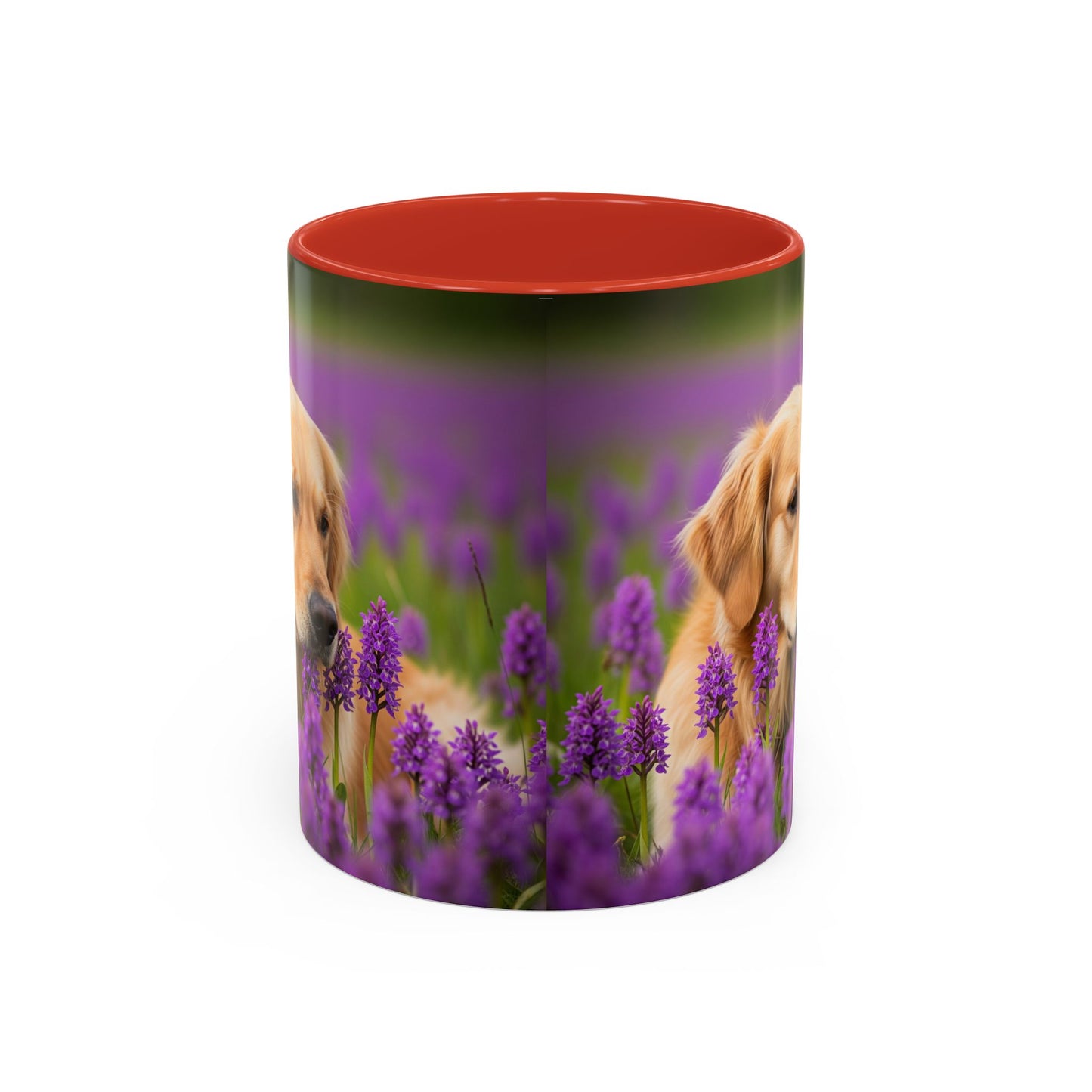 Golden Retriever Accent Coffee Mug - Perfect Gift for Dog Lovers
