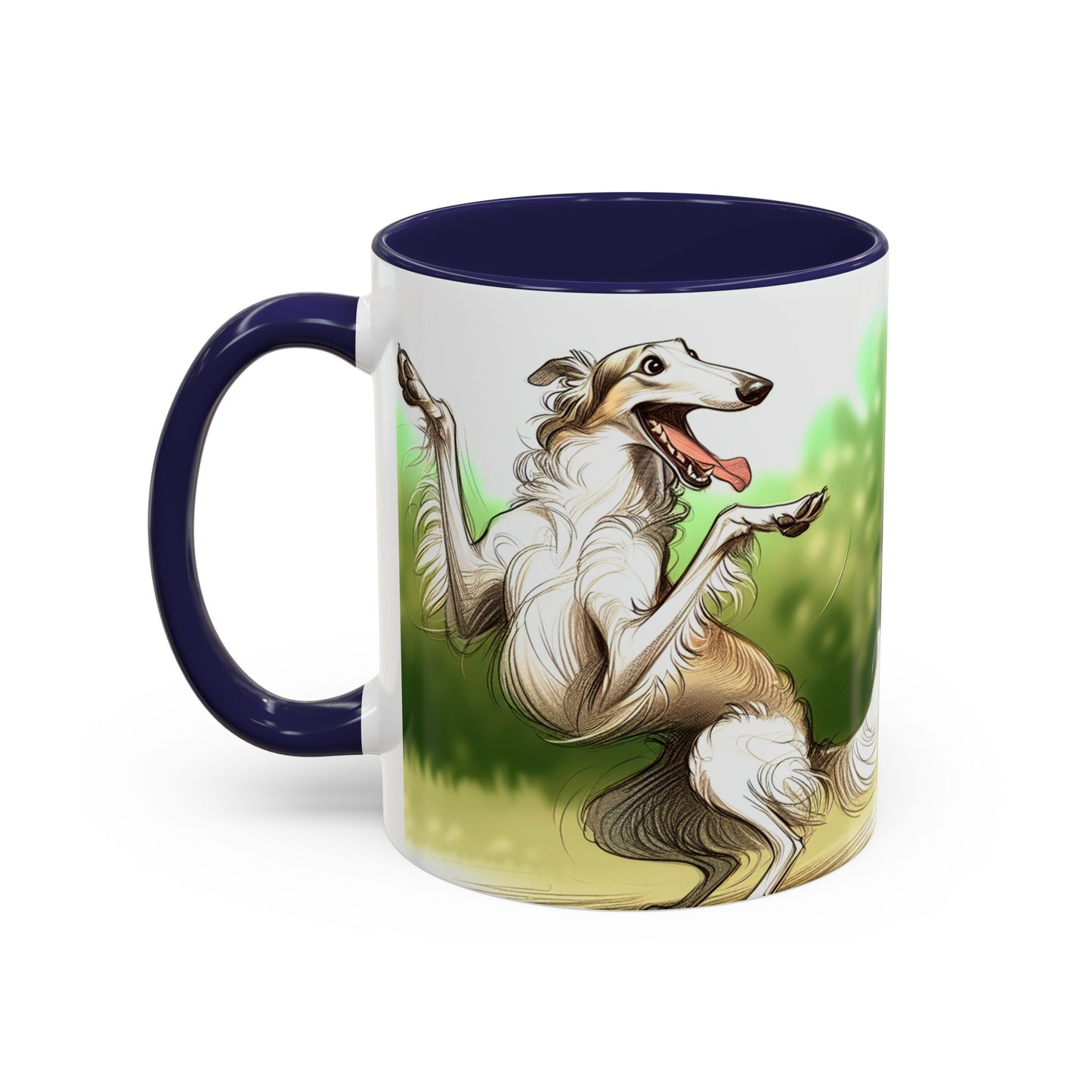 Borzoi Accent Coffee Mug - Perfect Gift for Dog Lovers