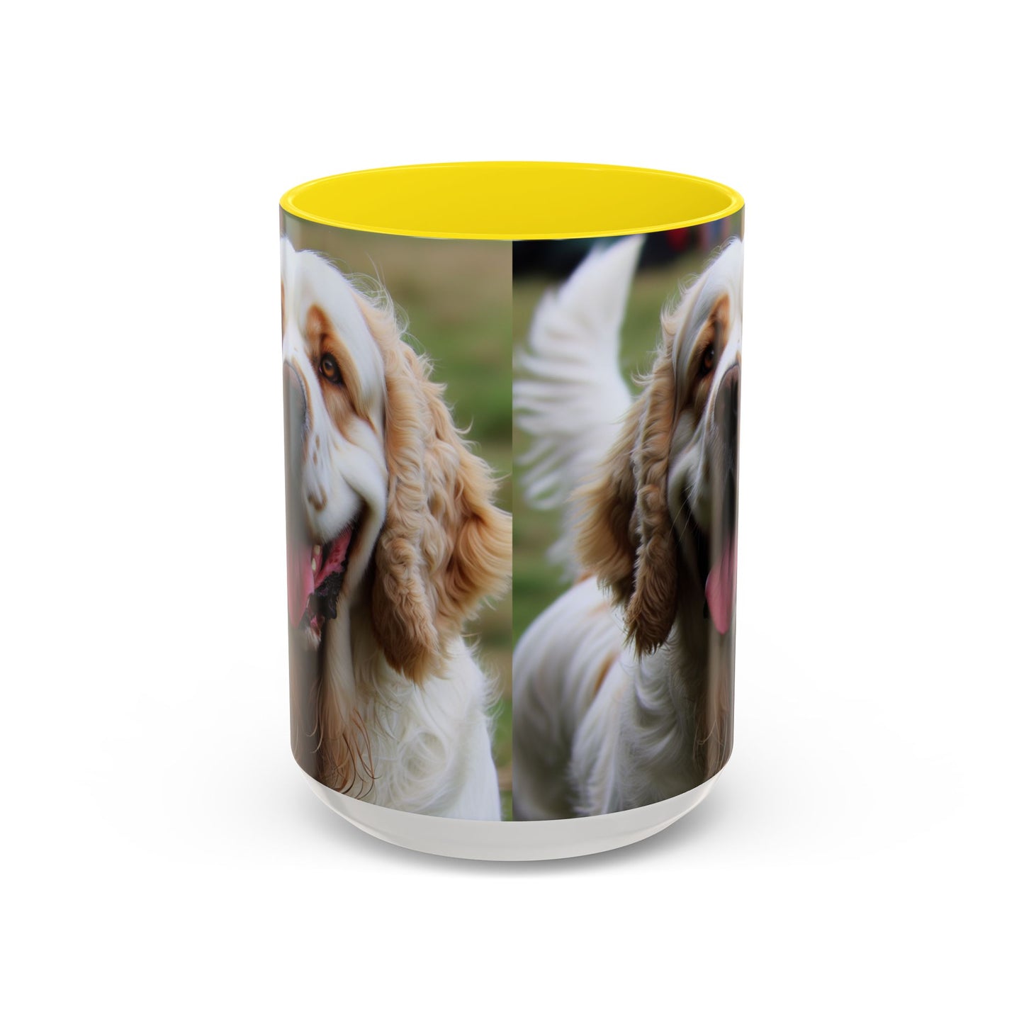 Clumber Spaniel Accent Coffee Mug - Perfect Gift for Dog Lovers