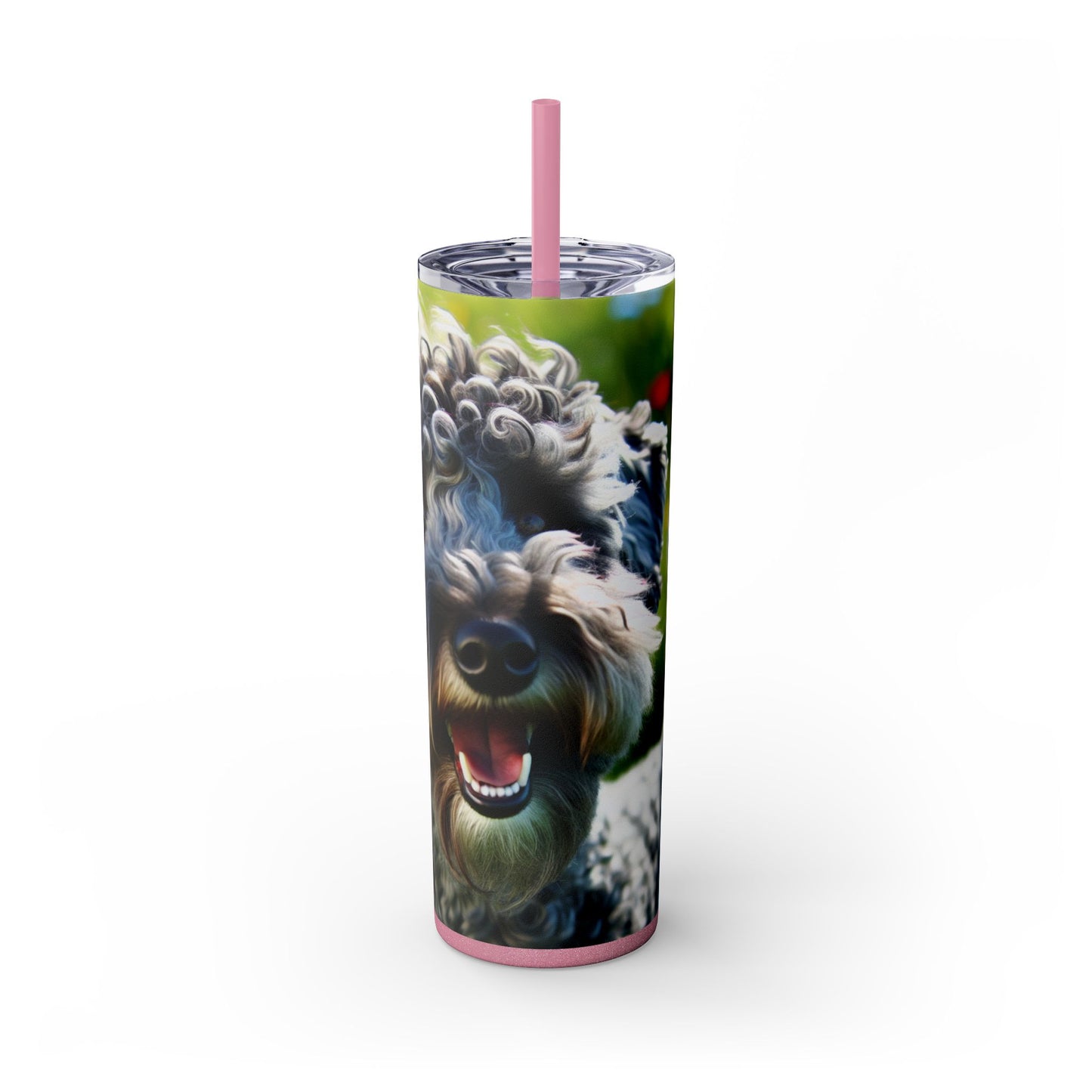 Kerry Blue Terrier Tumbler with Straw, 20oz