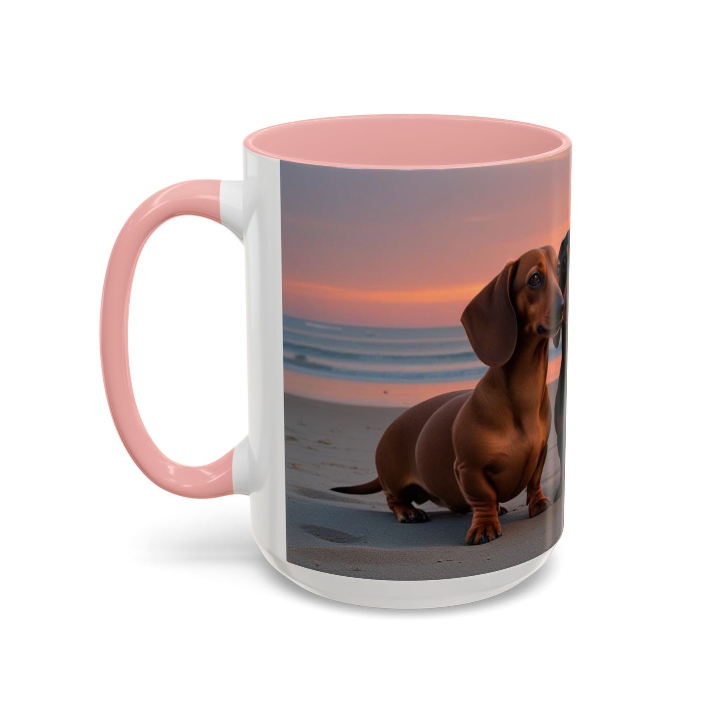 Dachshund Love Accent Coffee Mug - Perfect Gift for Dog Lovers