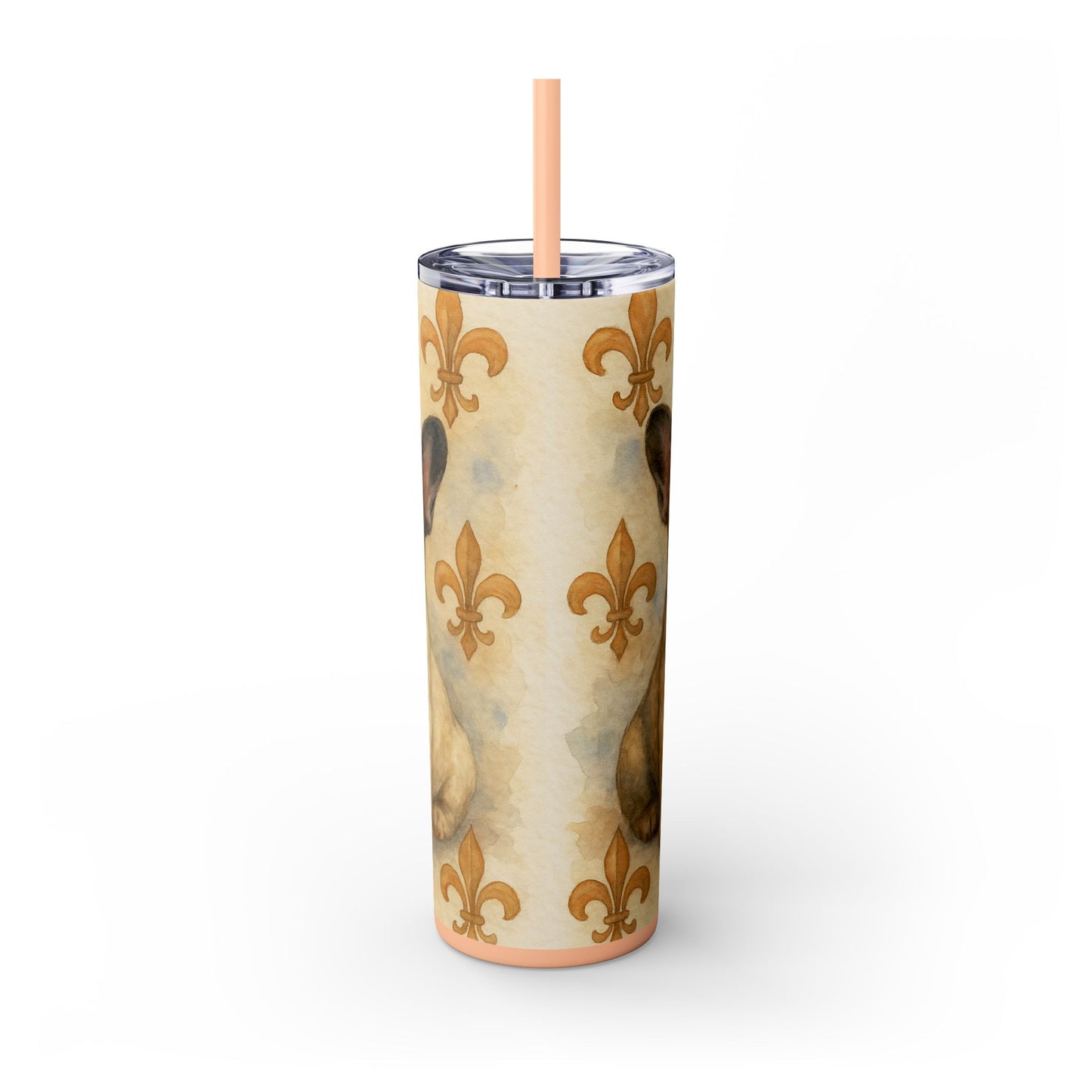 French Bulldog puppies Tumbler with Straw, 20oz
