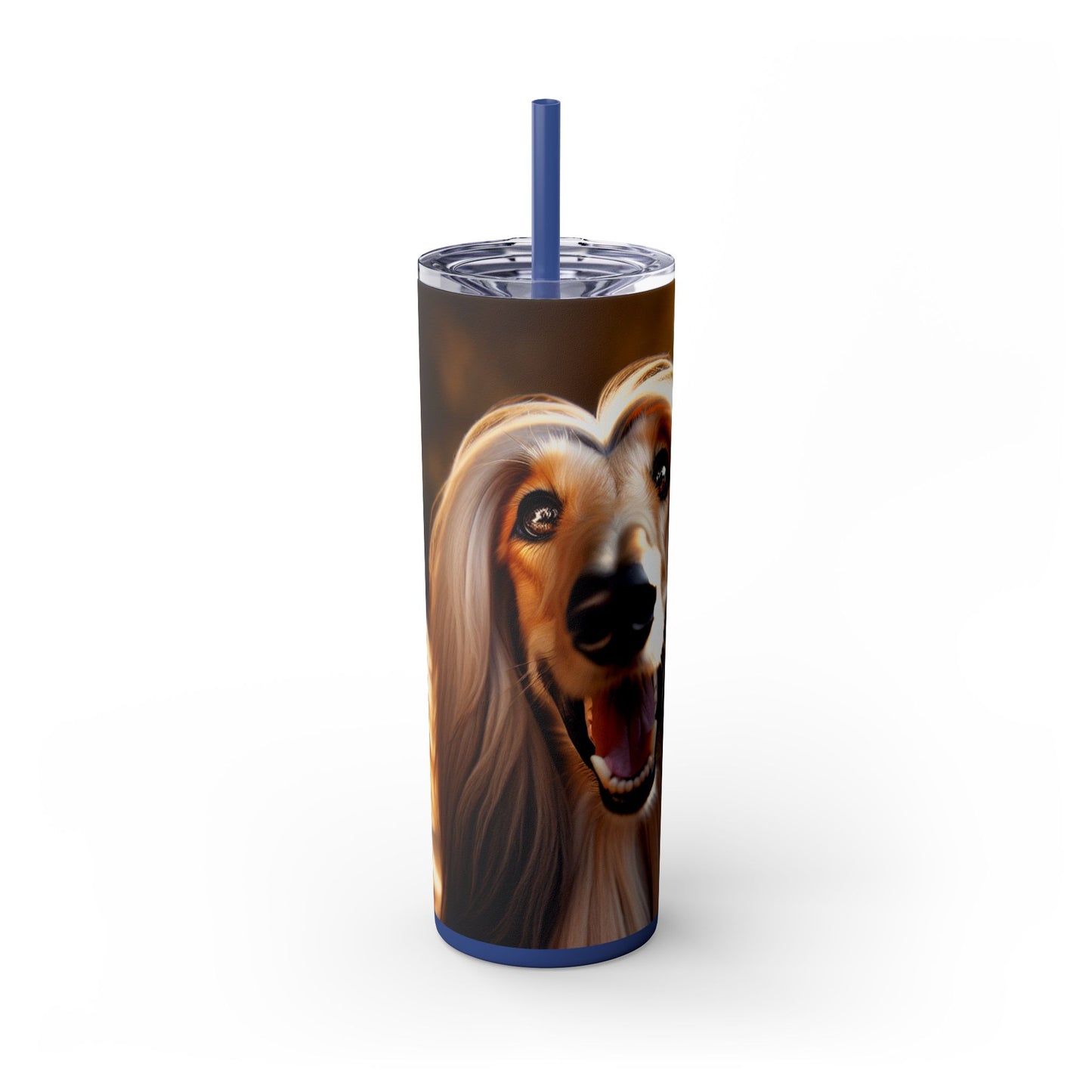 Afghan Hound Tumbler with Straw, 20oz