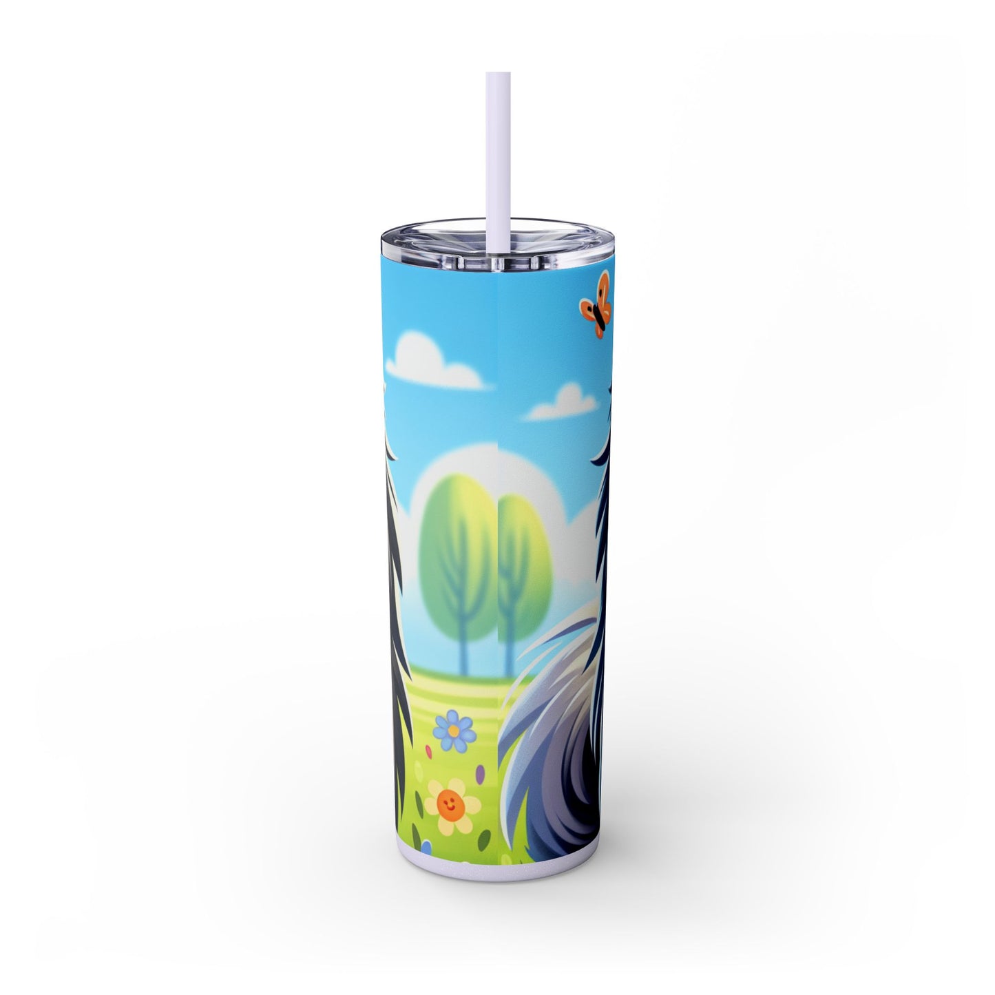 Keeshond Tumbler with Straw, 20oz
