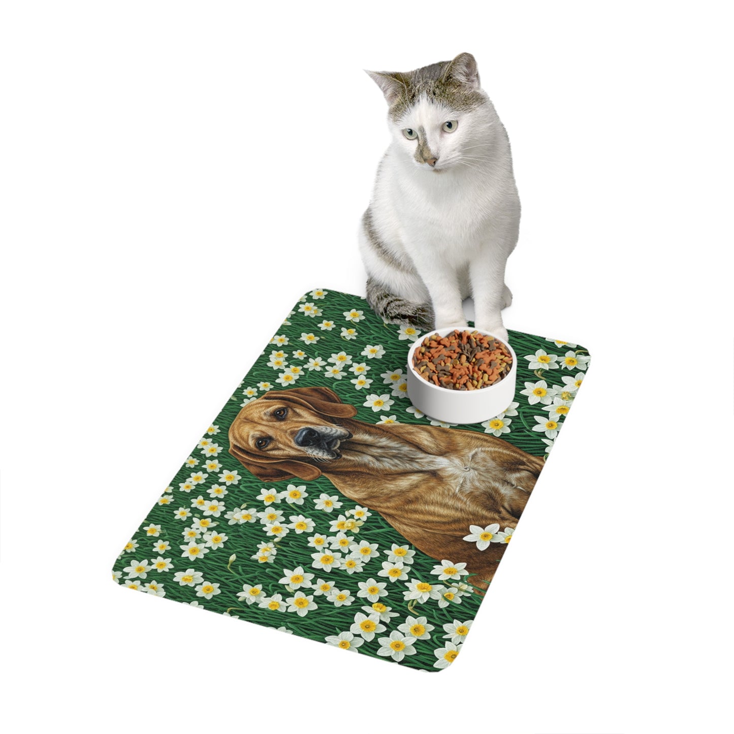 Pet Food Mat (12x18) - Porcelaine