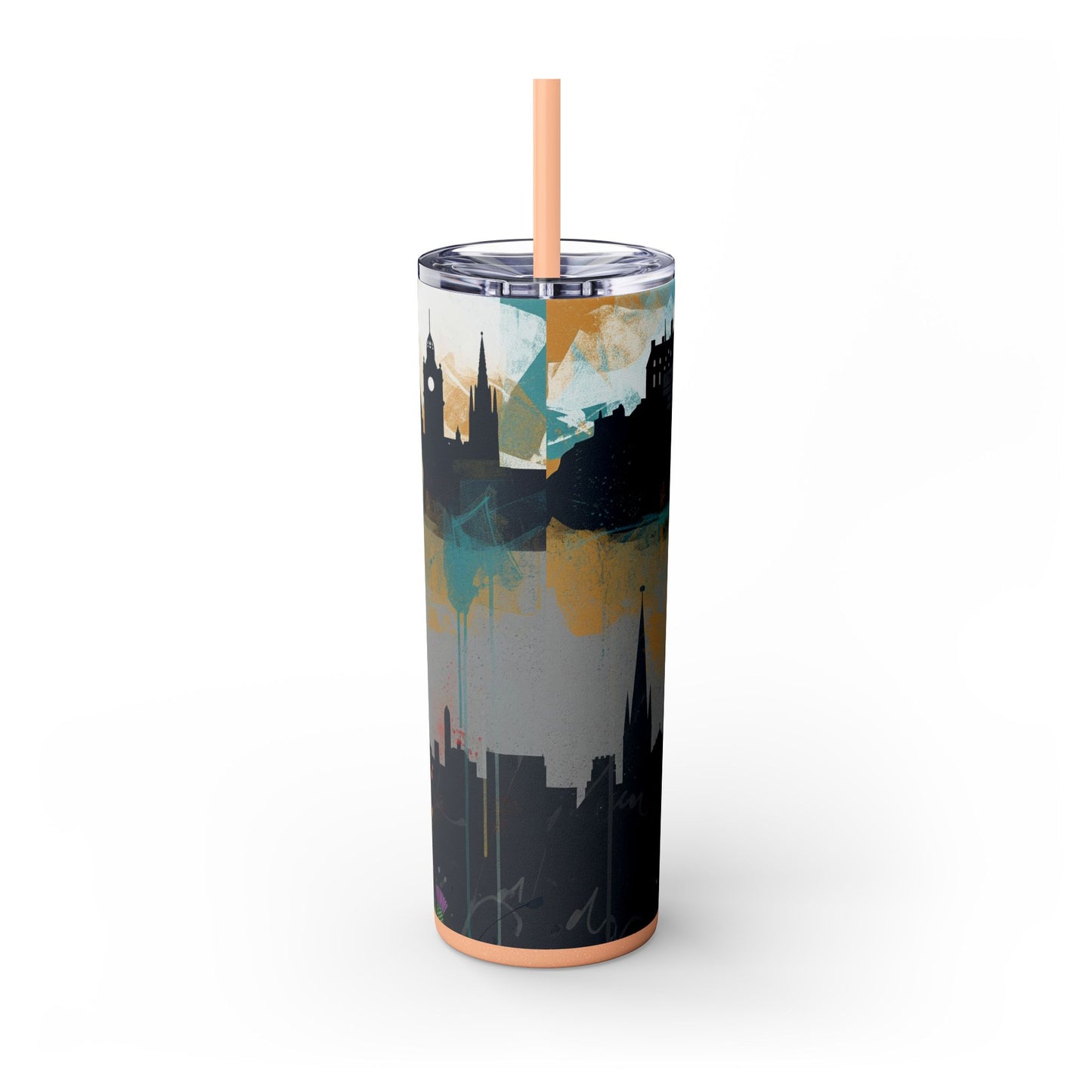 Glen of Imaal Terrier Skinny Tumbler with Straw, 20oz