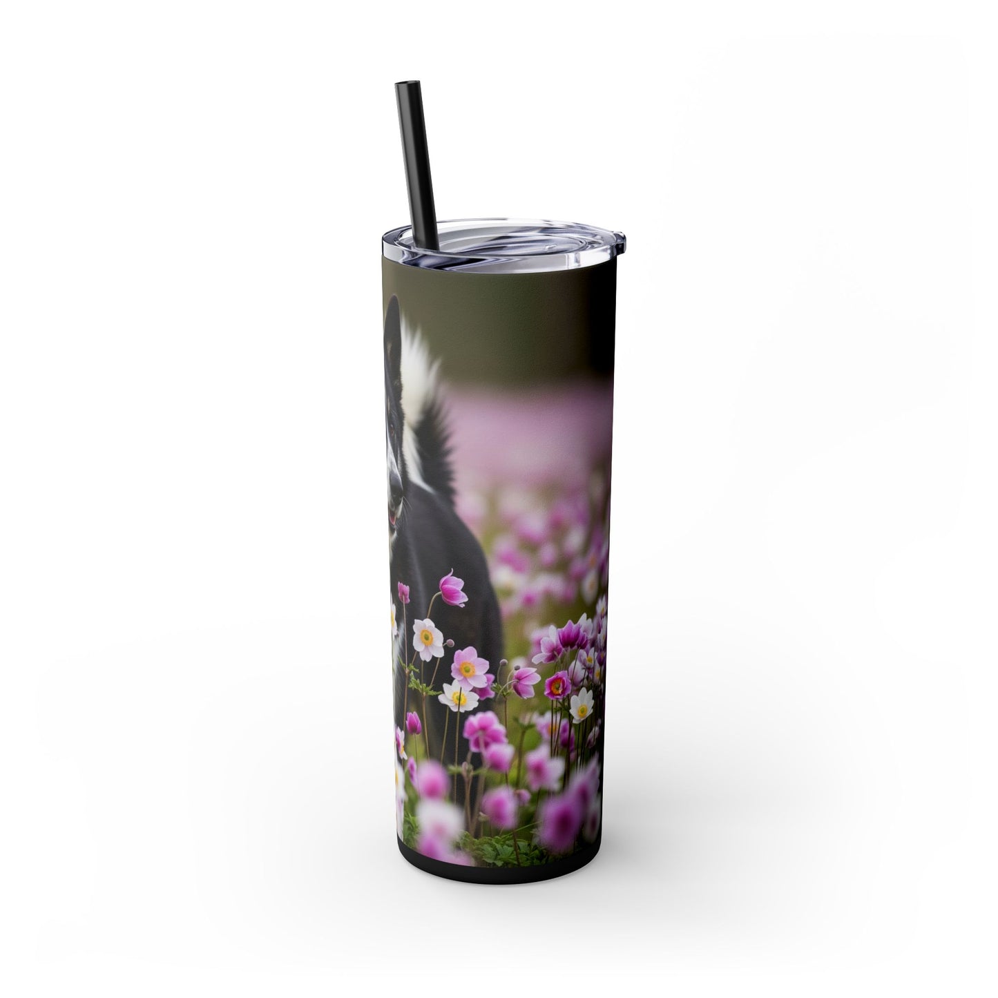Karelian Bear Dog Tumbler with Straw, 20oz