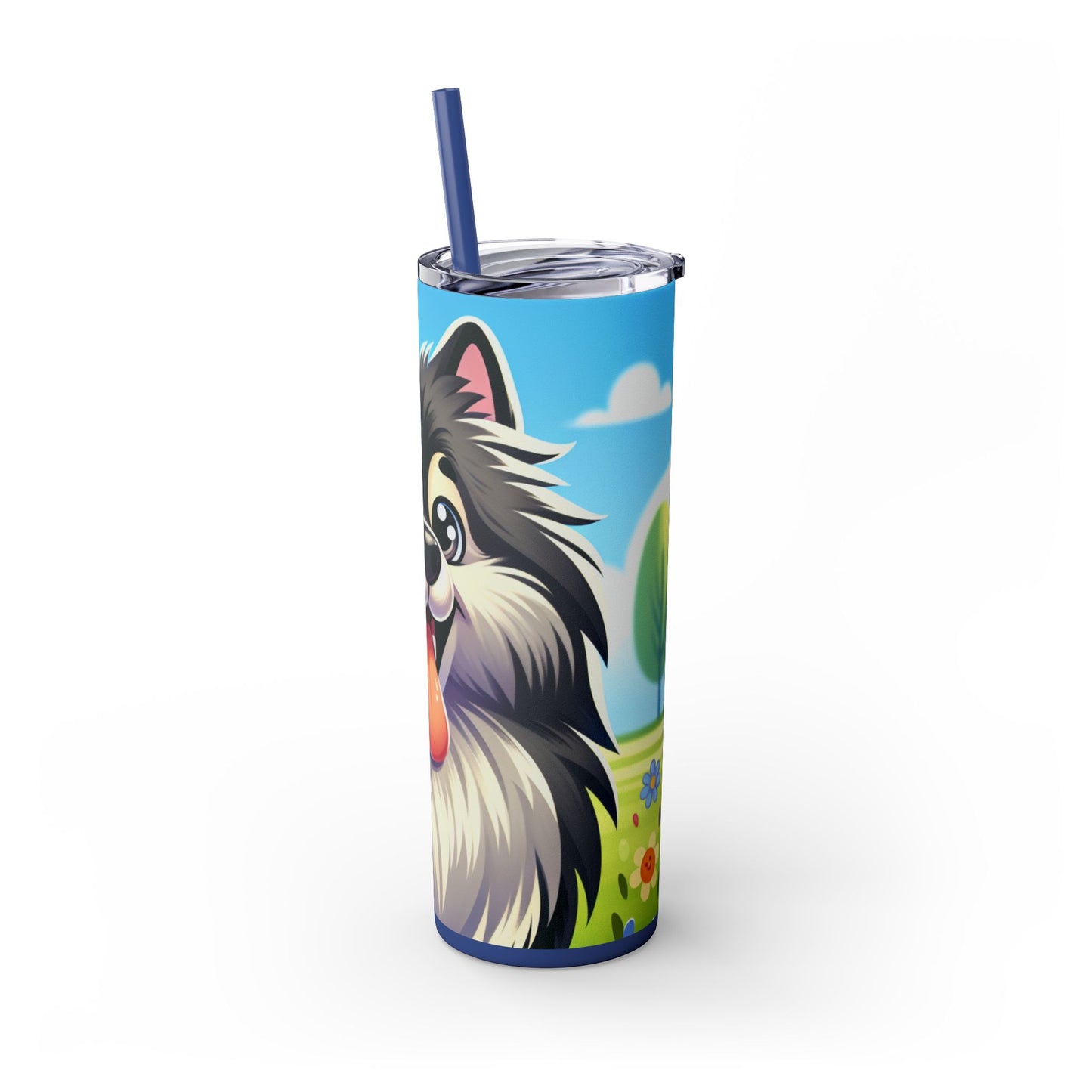 Keeshond Tumbler with Straw, 20oz