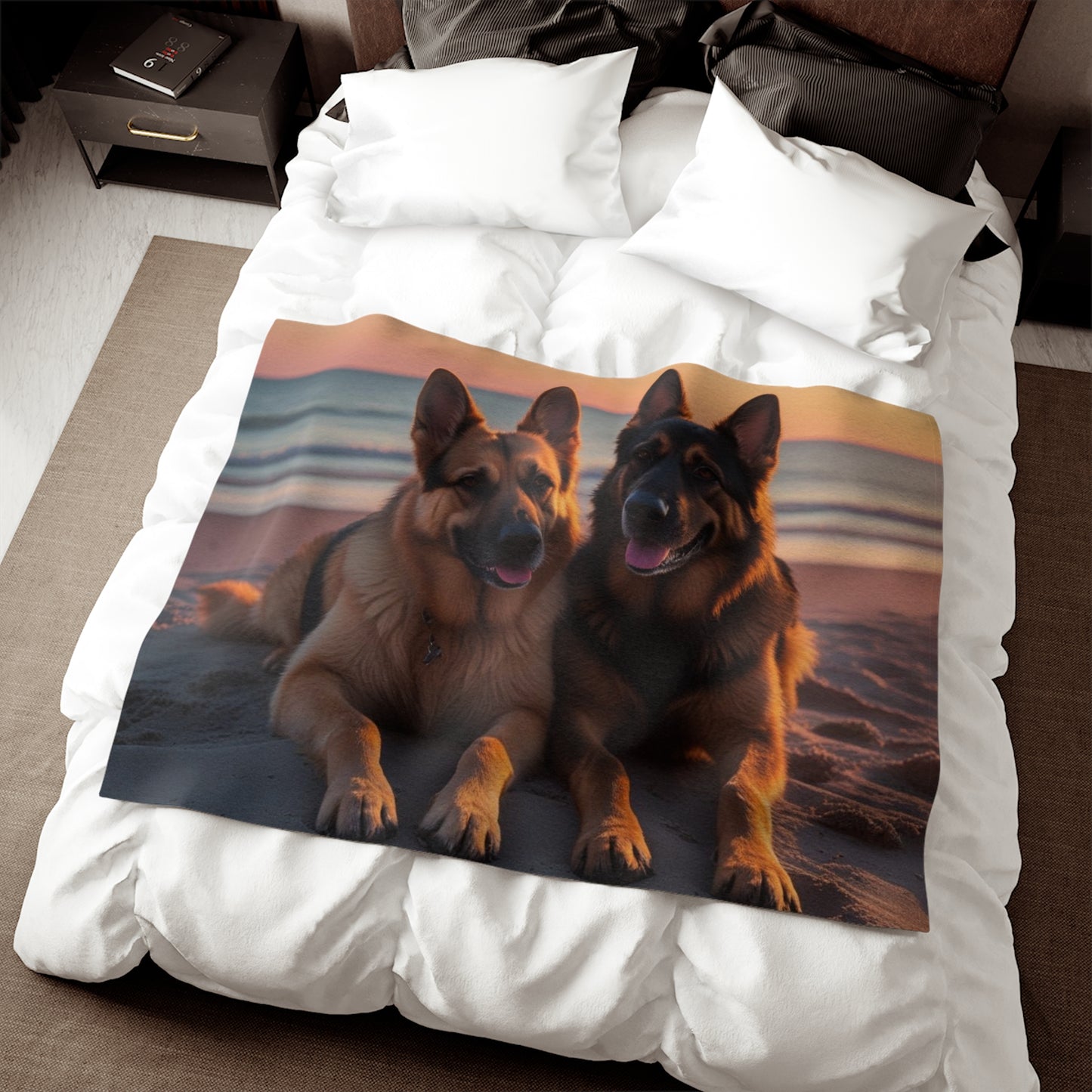 German Shepherd Love Sweatshirt Blanket