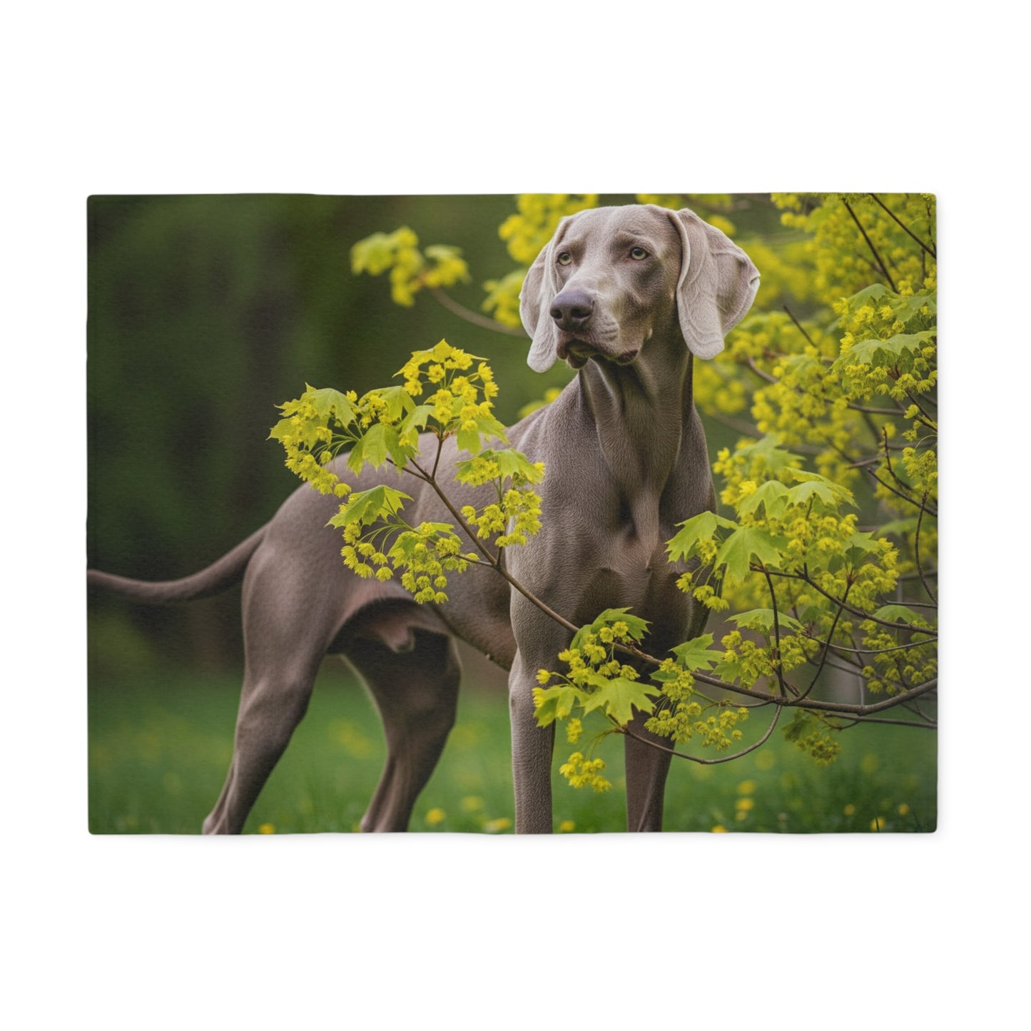 Weimaraner Sweatshirt Blanket