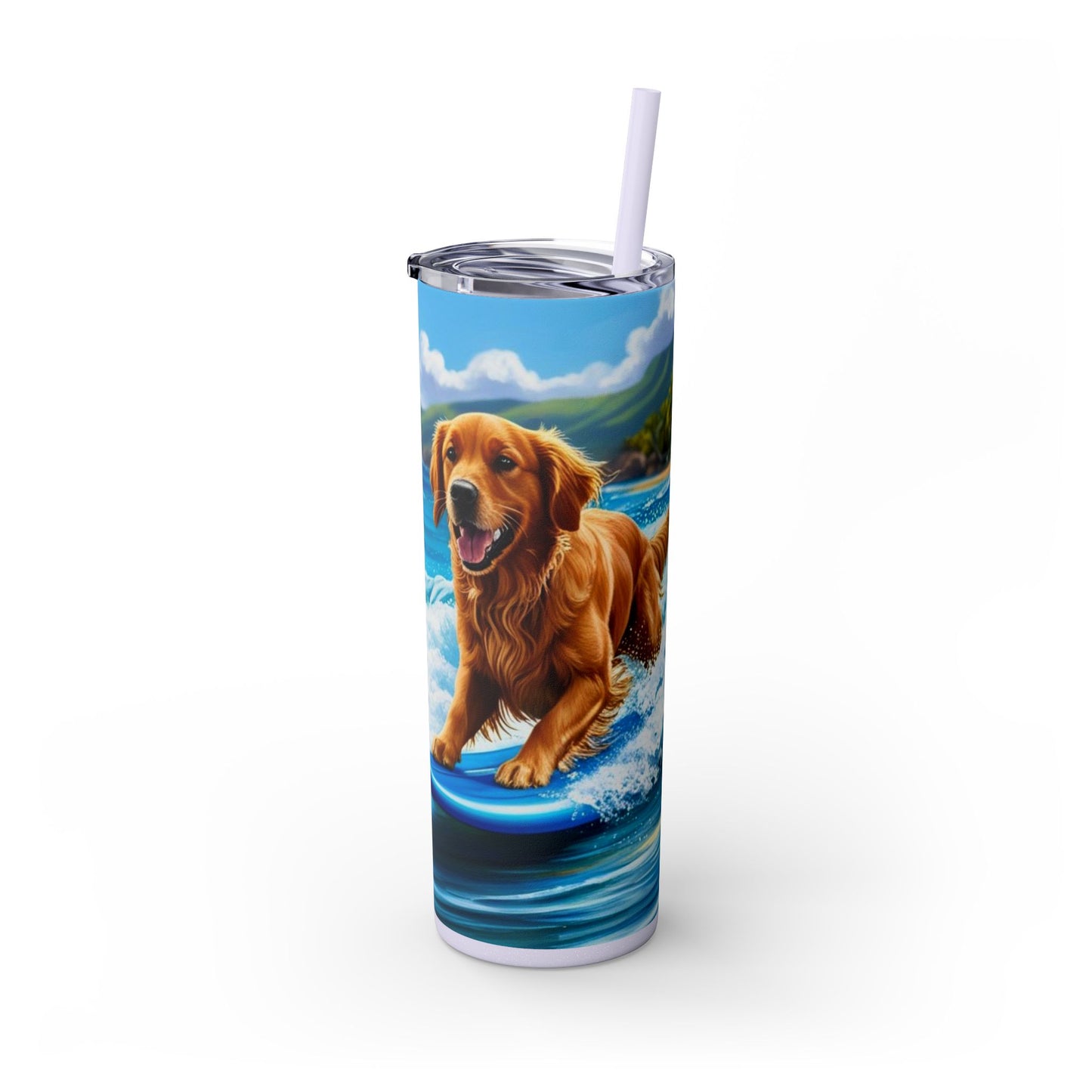 Surf Dogs Tumbler with Straw, 20oz