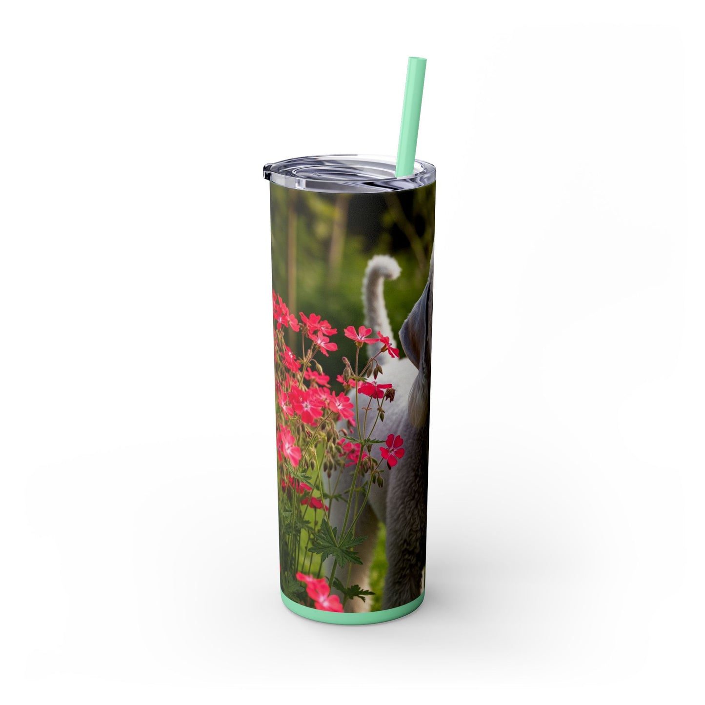 Bedlington Terrier Tumbler with Straw, 20oz