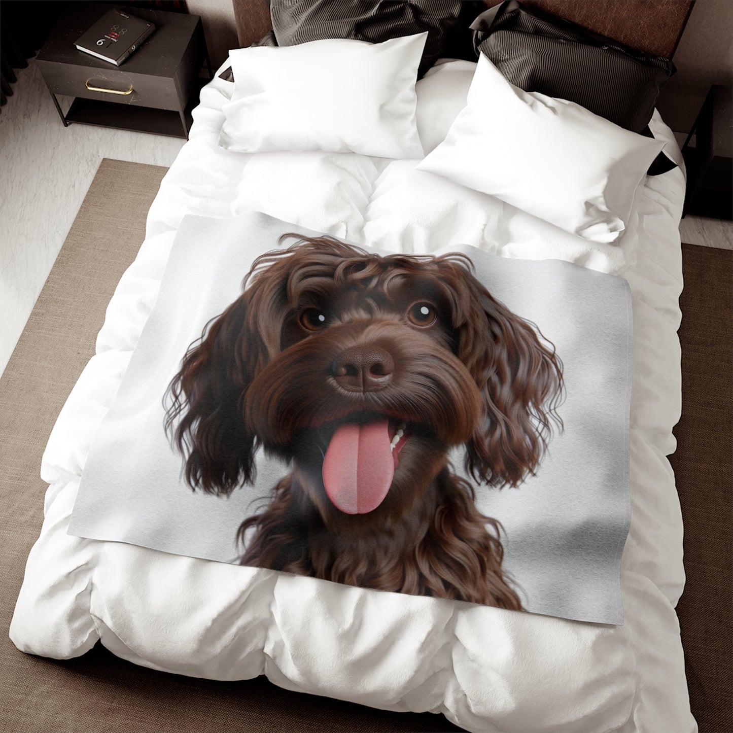 Pont-Audemer Spaniel Sweatshirt Blanket